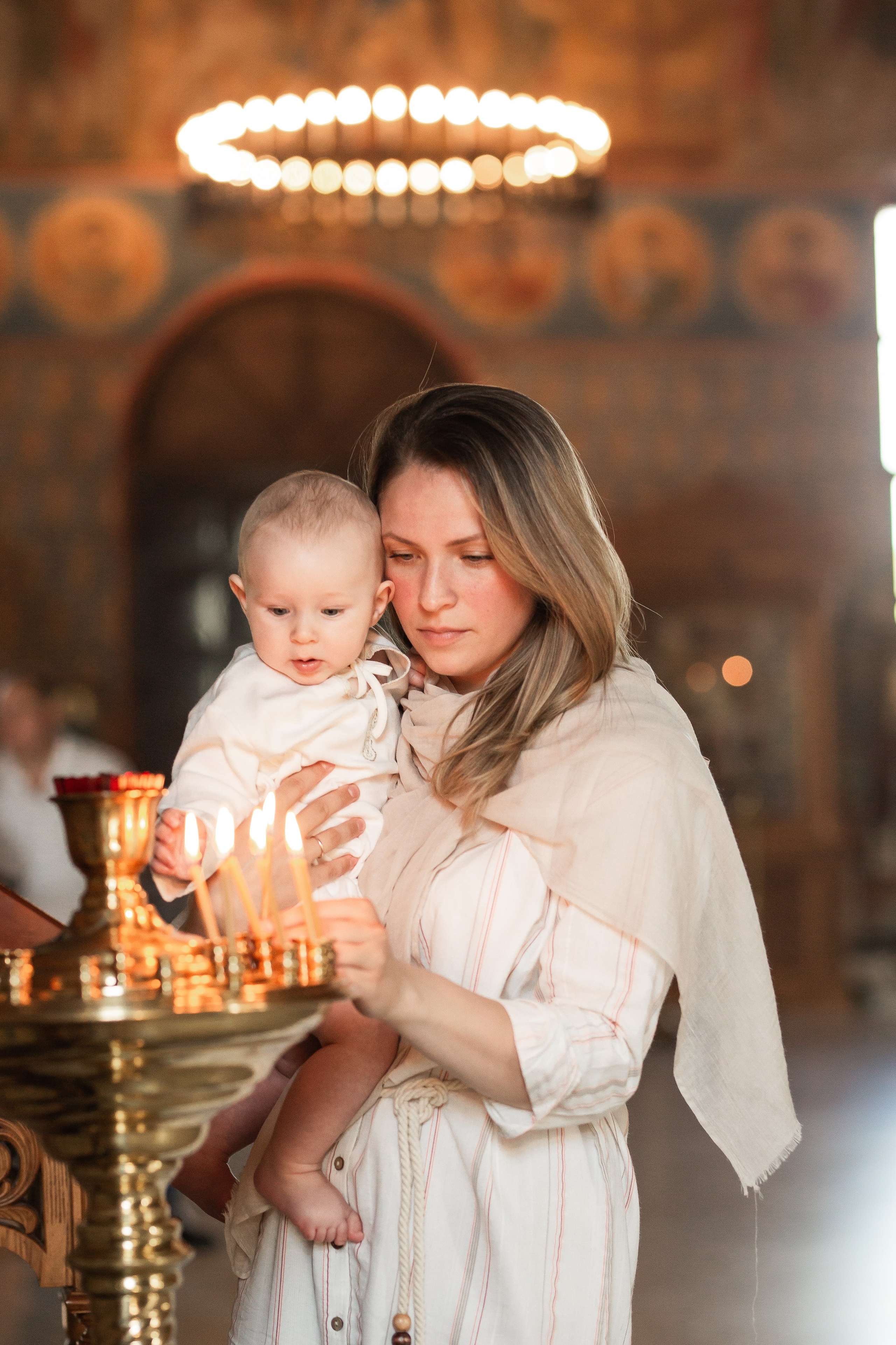 Крещение в храме г. Наро-Фоминск. Фотограф Олеся Бакалина