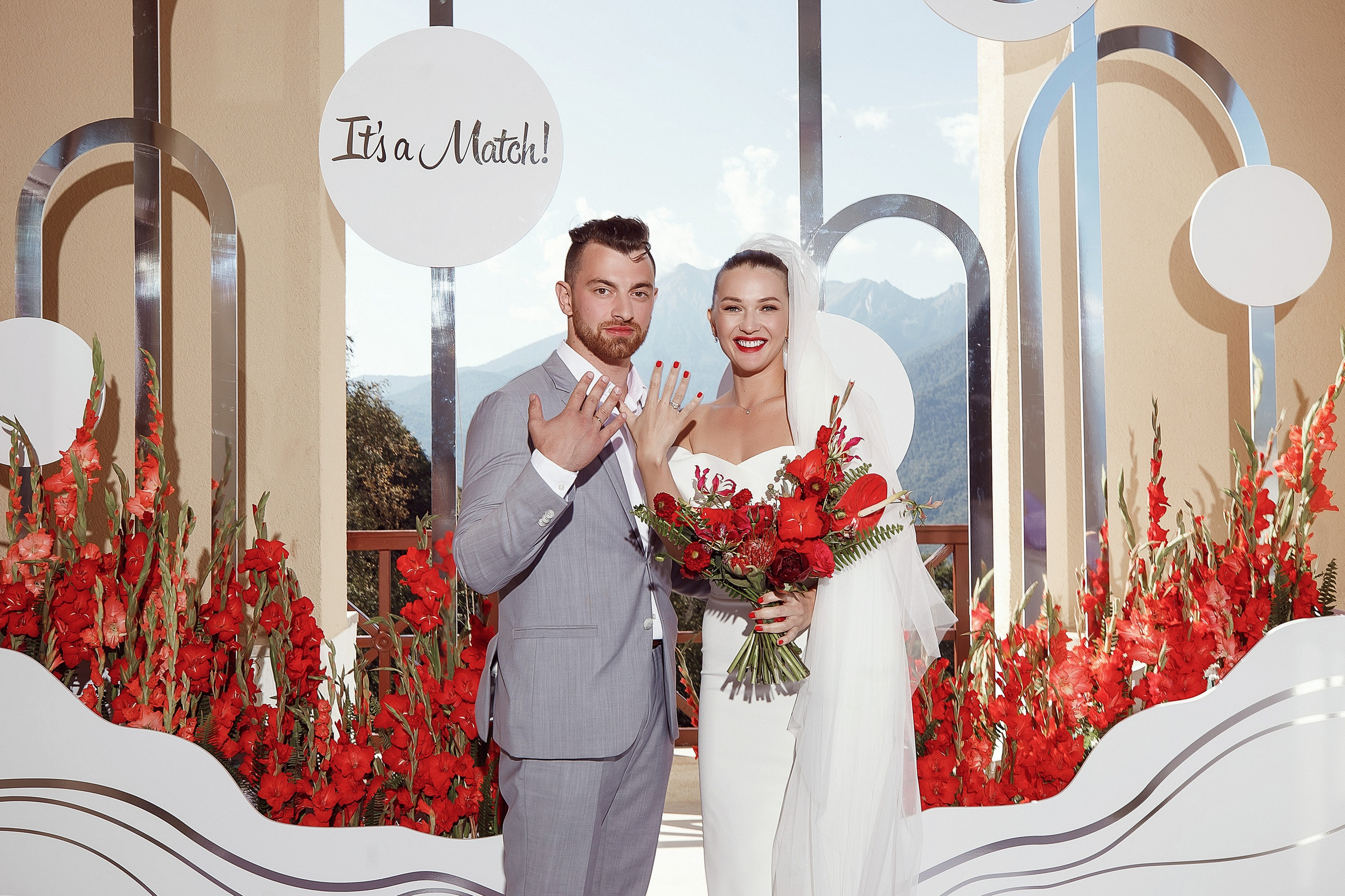 Свадьба в горах / Свадебная фотосессия в Красной поляне. Свадебный и семейный фотограф в Сочи Денис Вялов