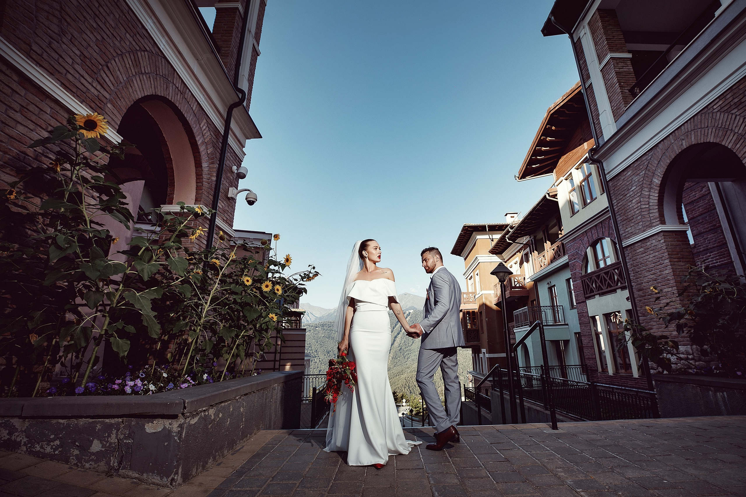 Свадьба в горах / Свадебная фотосессия в Красной поляне. Свадебный и семейный фотограф в Сочи Денис Вялов