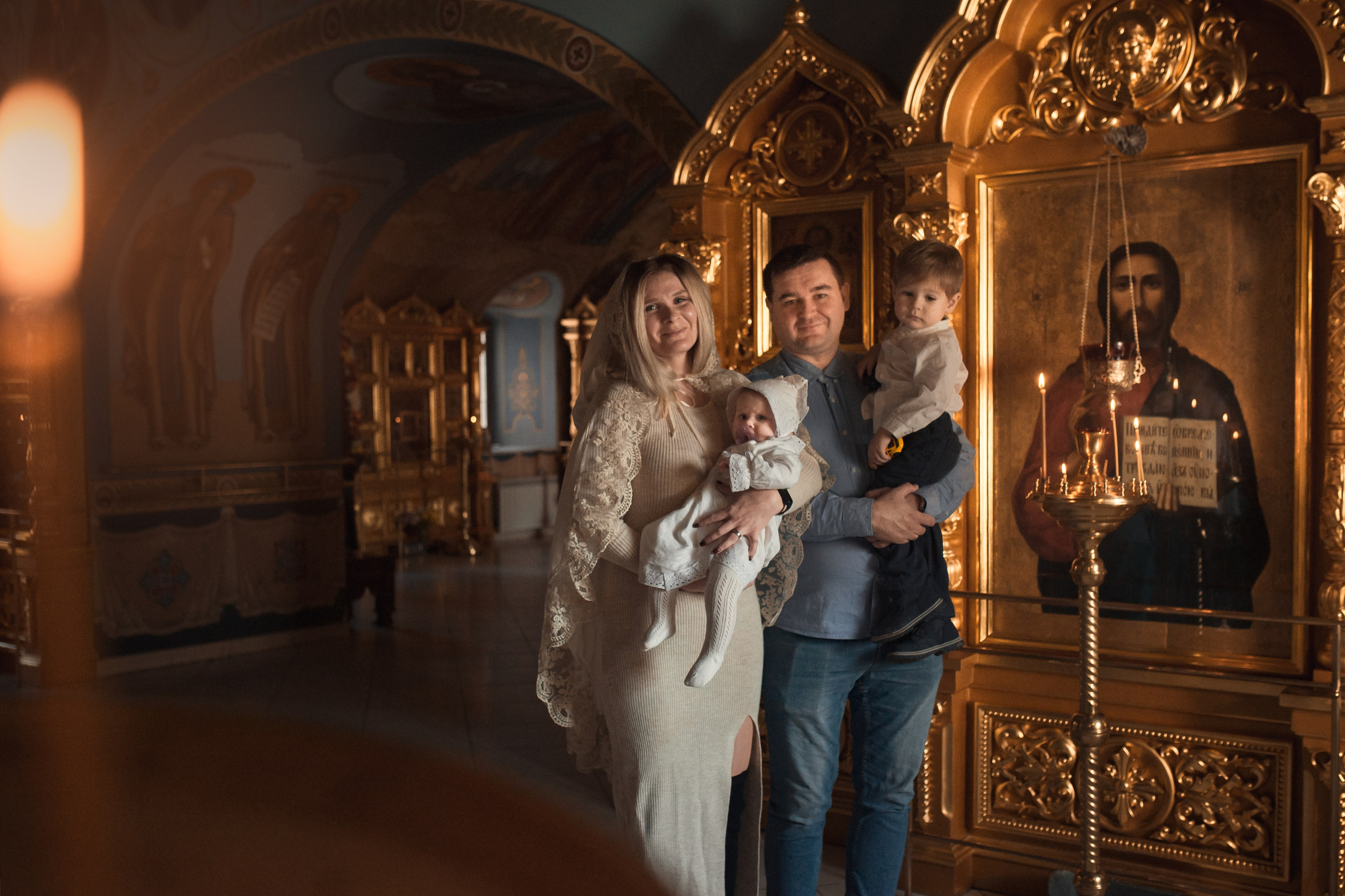 Крещение Екатерины в Троицком соборе Саратова. Фотограф на крещение в Саратове Марина Грушина