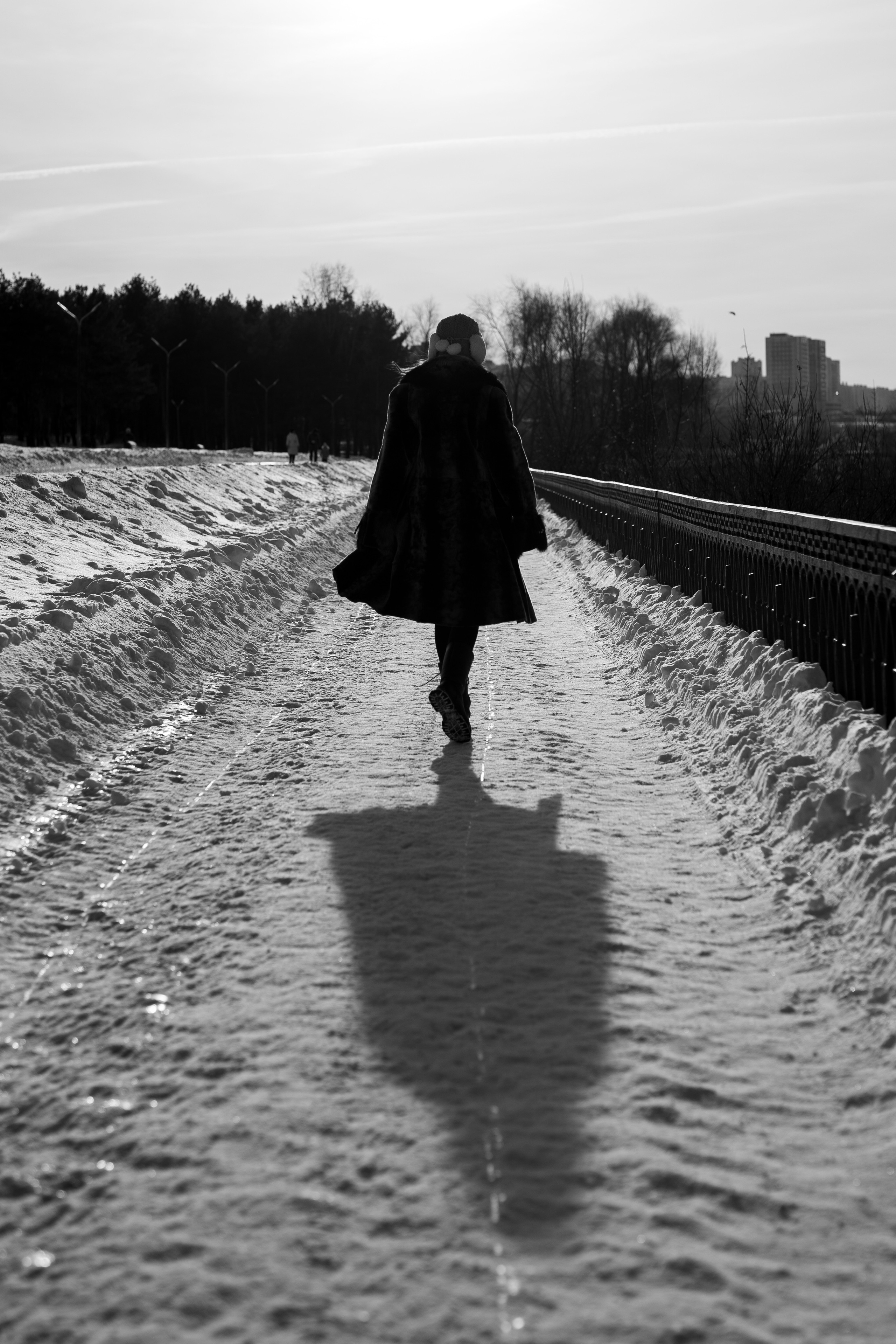 Зимняя фотосессия в Питере в шубе. Портретный фотограф в Санкт-Петербурге Дори Милиева