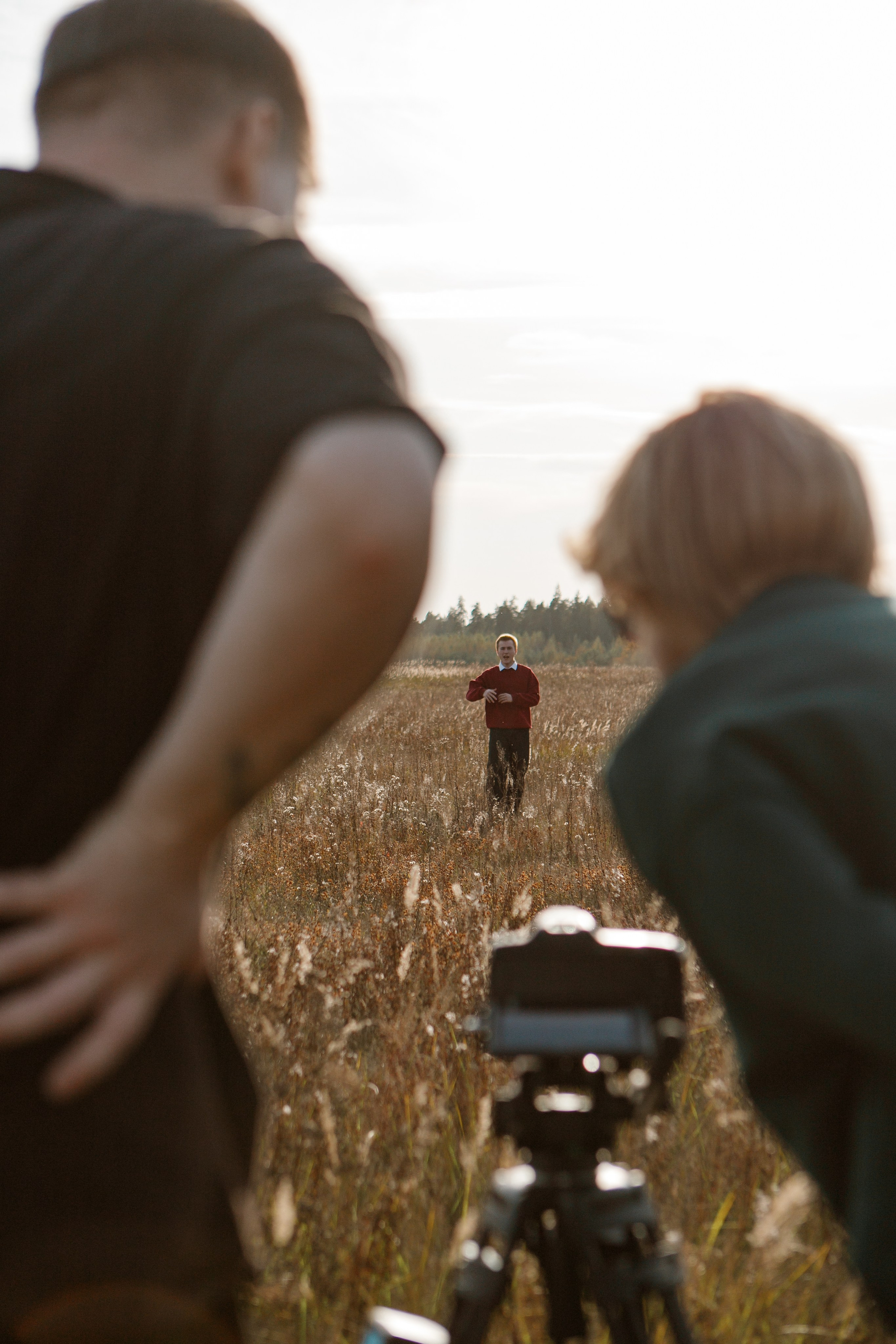 Backstage. Съемка клипа в поле. Фотограф Анастасия Кулешова