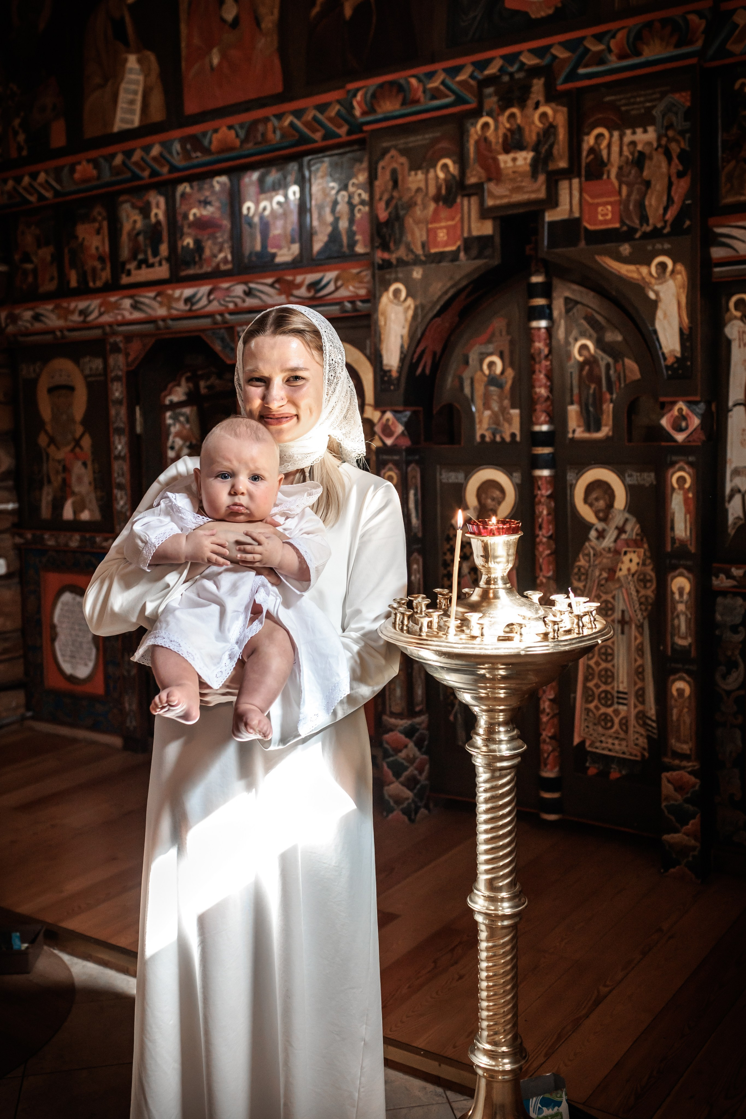 Крещение в Храме Успения Пресвятой Богородицы в Косино. Профессиональный фотограф в Москве и Мо Мария Шантарёва