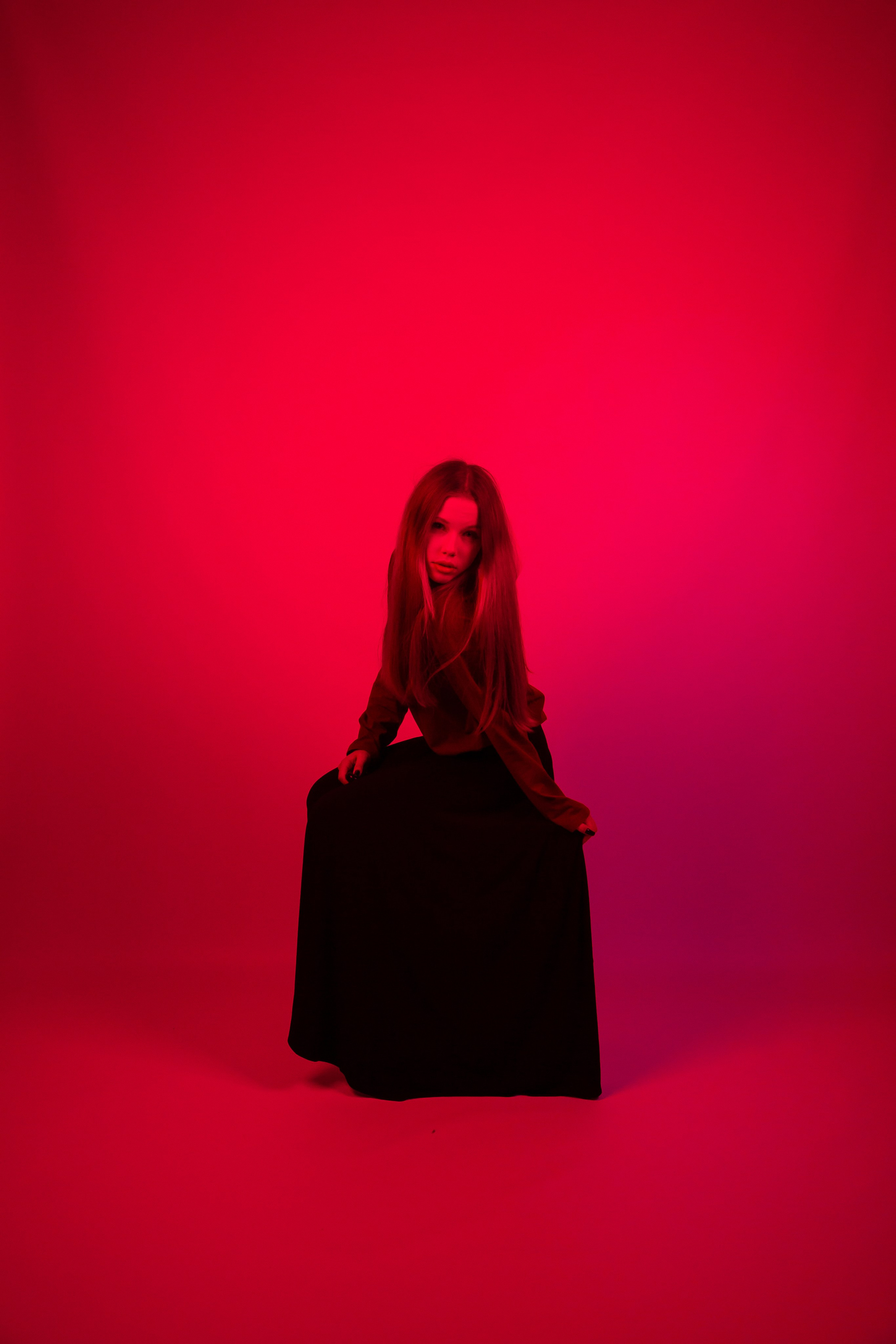 Фотосессия с цветным светом. Фотостудия автопортрета DOUBLE-YOU в Сургуте