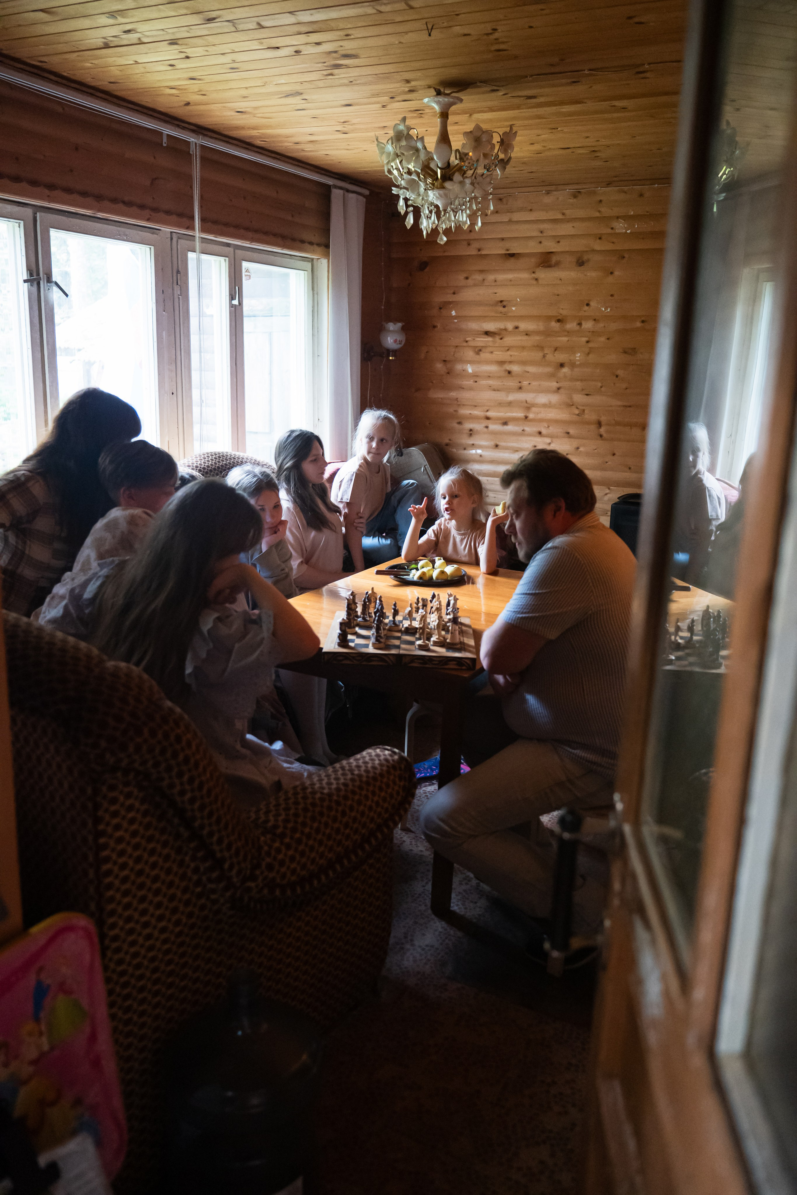 Фотосъемка многодетной семьи дома