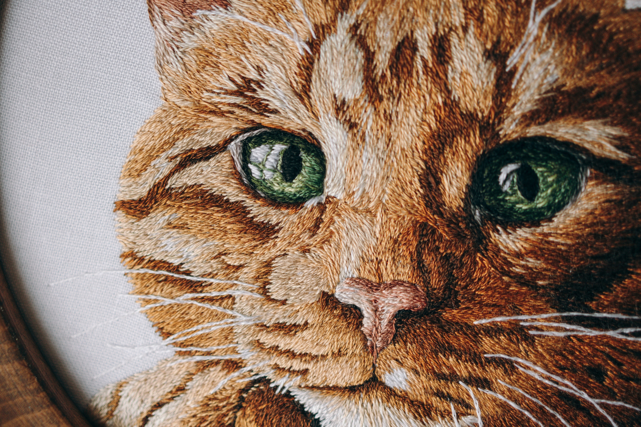 Портфолио. Портретная вышивка питомцев