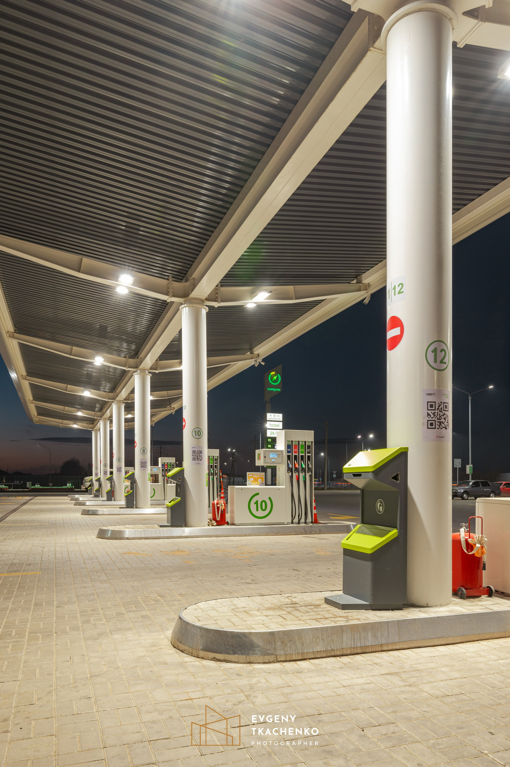 АЗС Compass. Архитектурный и интерьерный фотограф в Казахстане