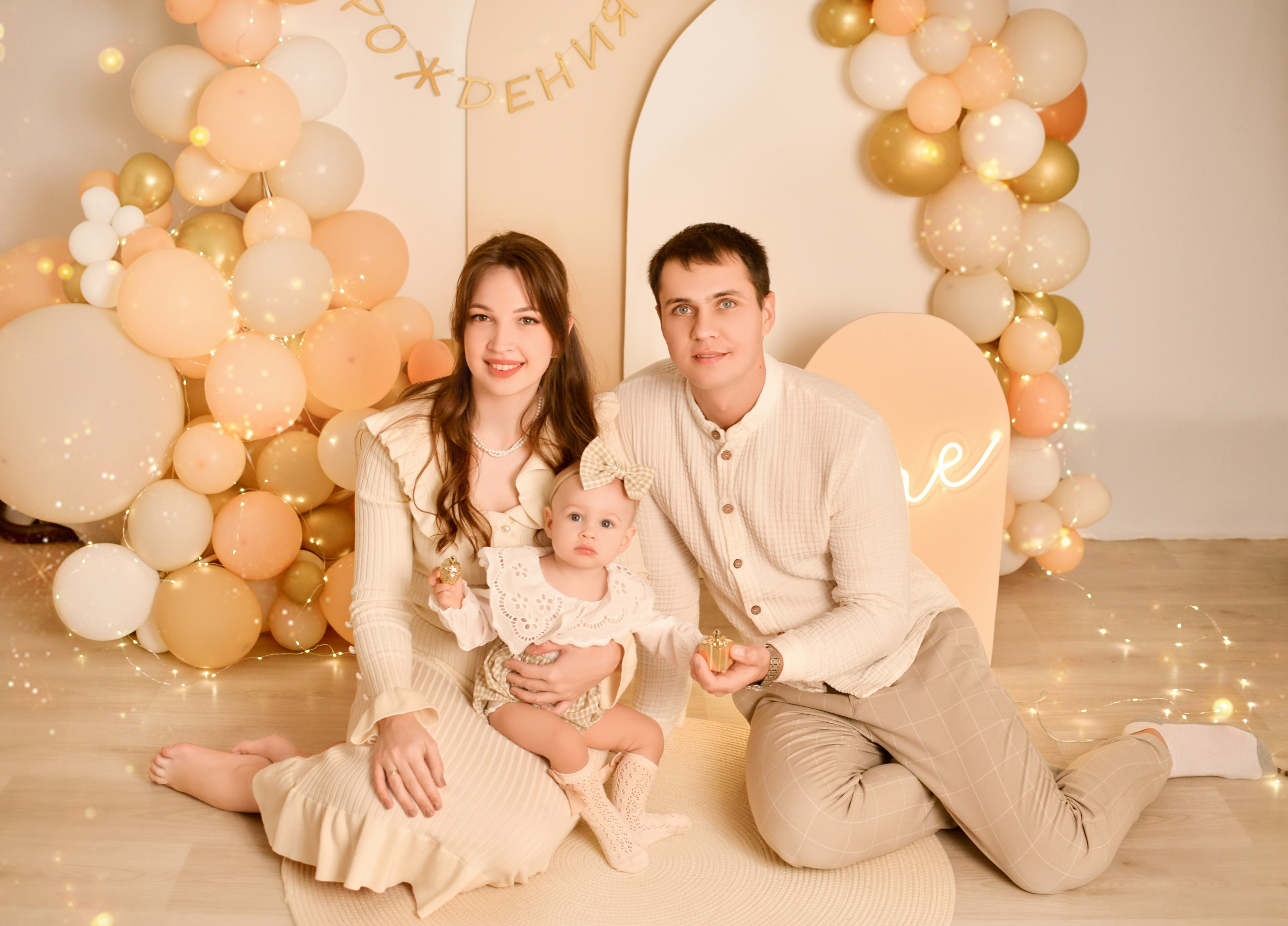 Новогодняя семейная фотосессия в Краснодаре 2023-2024. Фотограф новорожденных Краснодар Малышенко Надежда