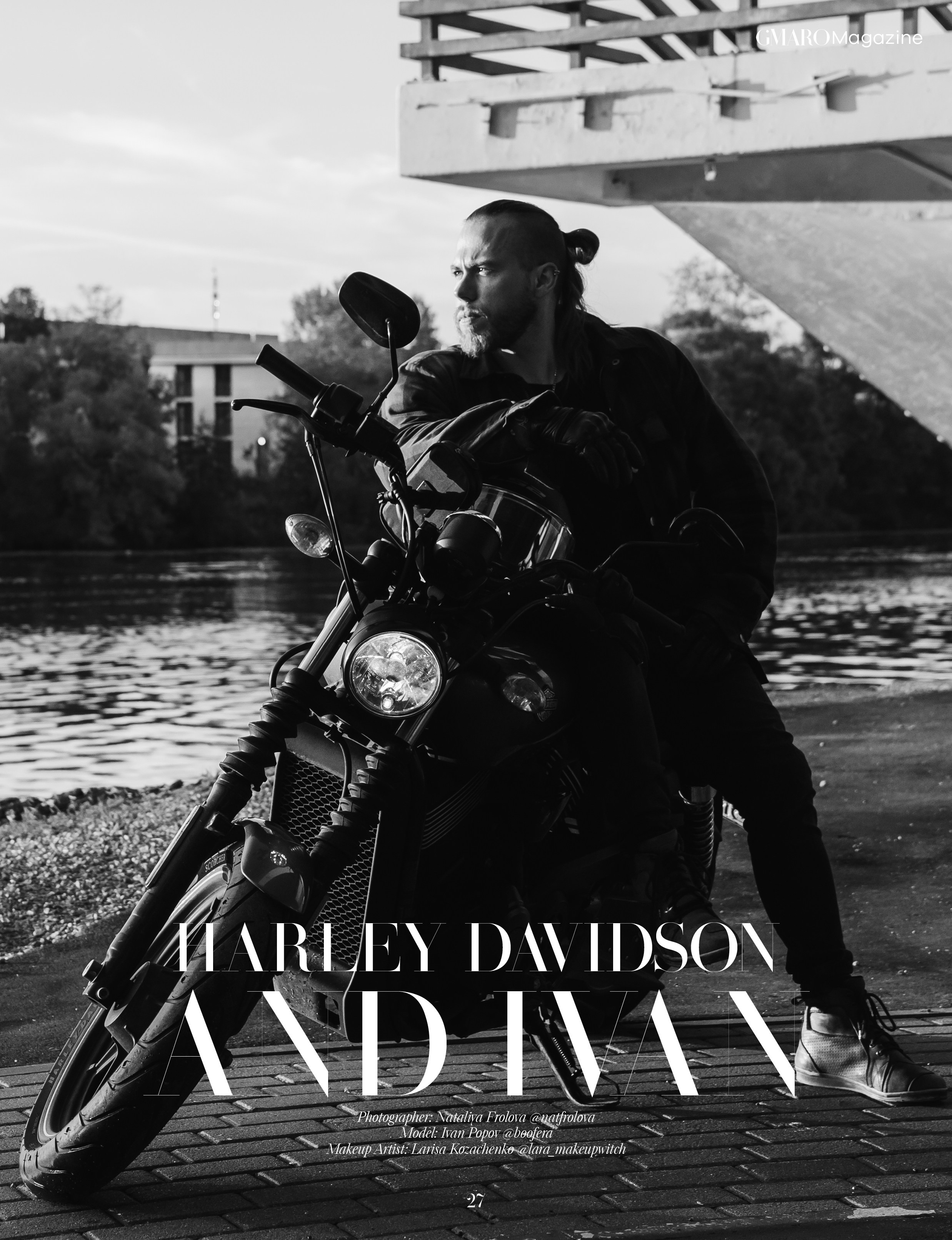 GMARO. Ivan and Harley Davidson. Наталия Фролова. Фотограф. Москва