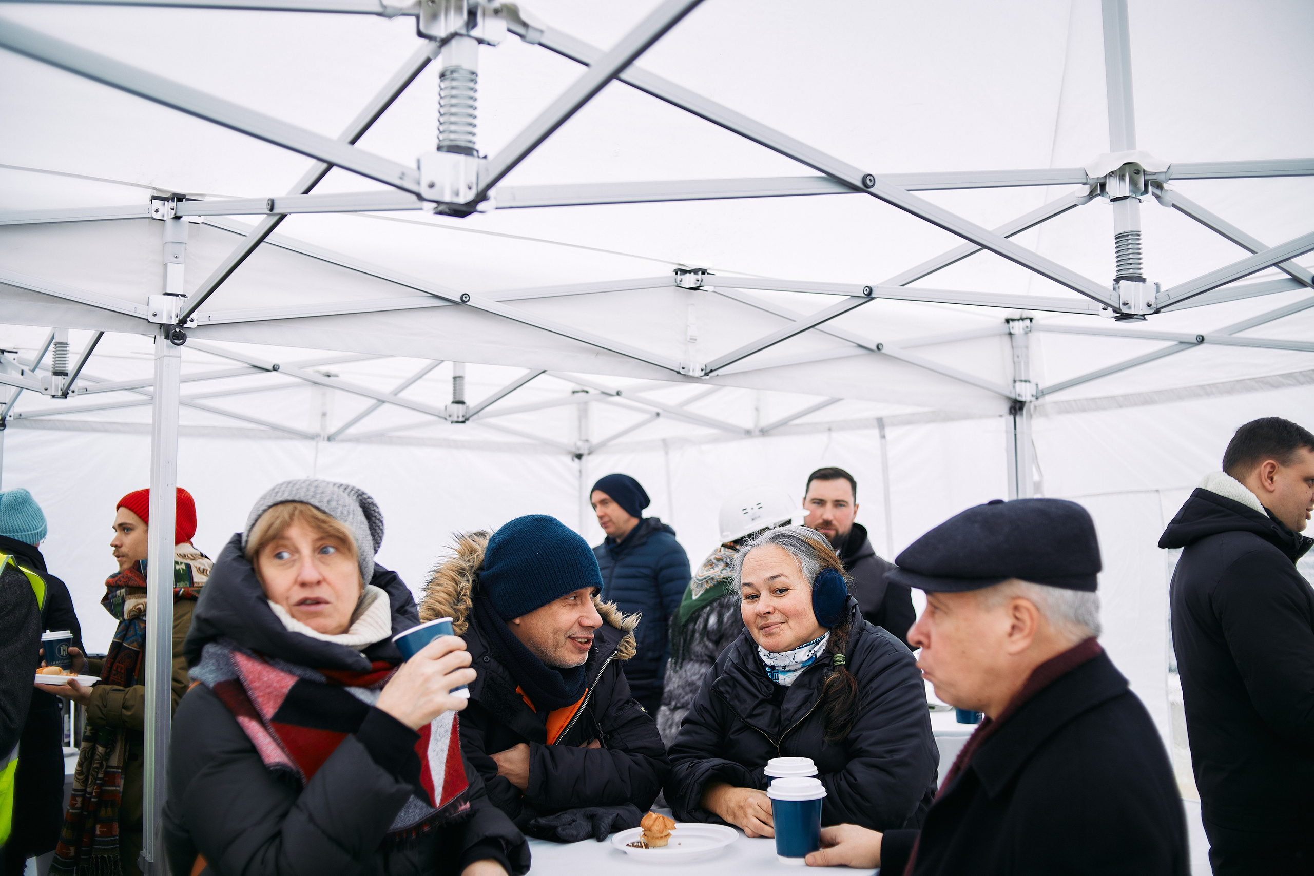 Символическая заливка бетона, ЖК Нагатинский. Фотограф рынка недвижимости Павел Хоменко