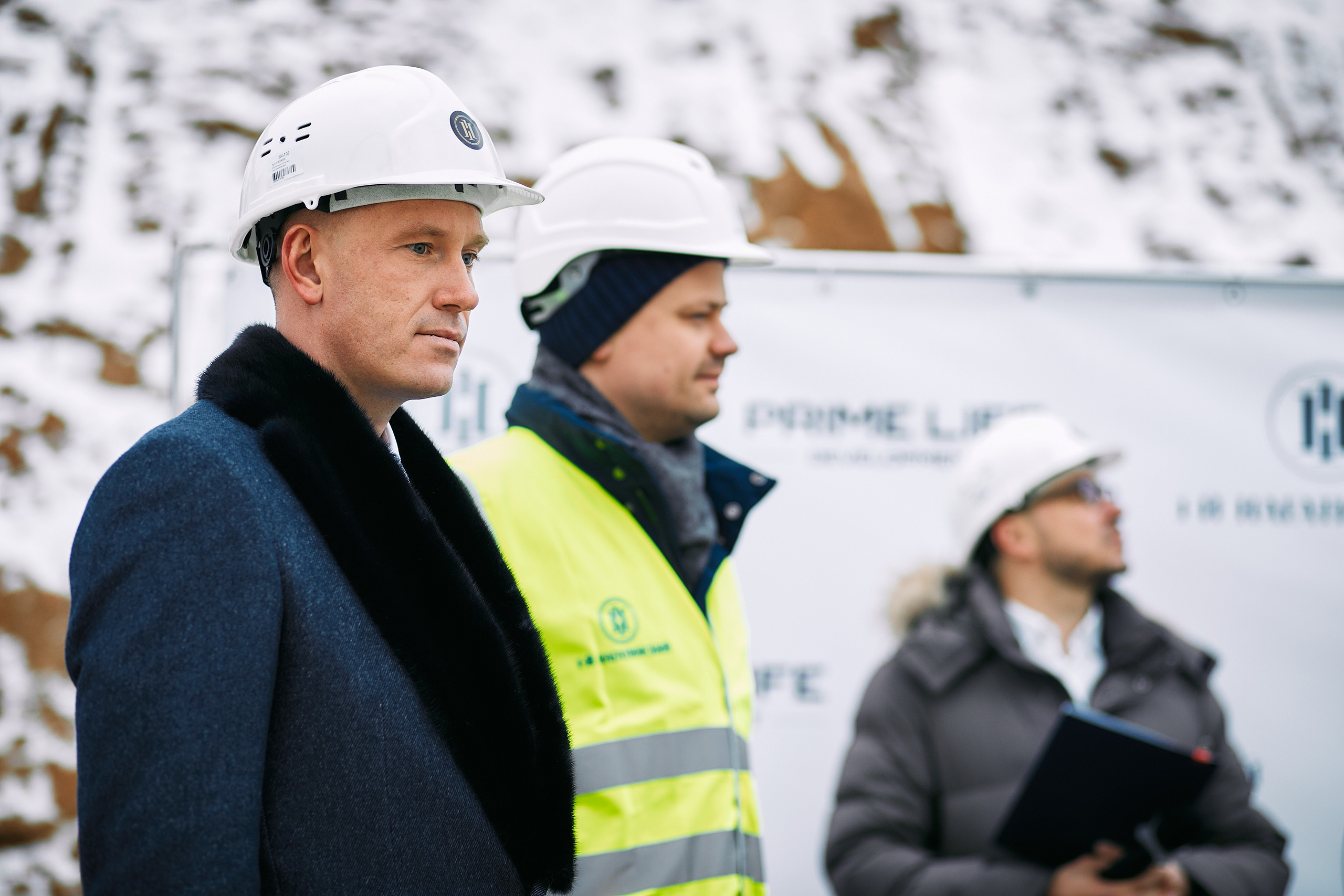 Символическая заливка бетона, ЖК Нагатинский. Фотограф рынка недвижимости Павел Хоменко