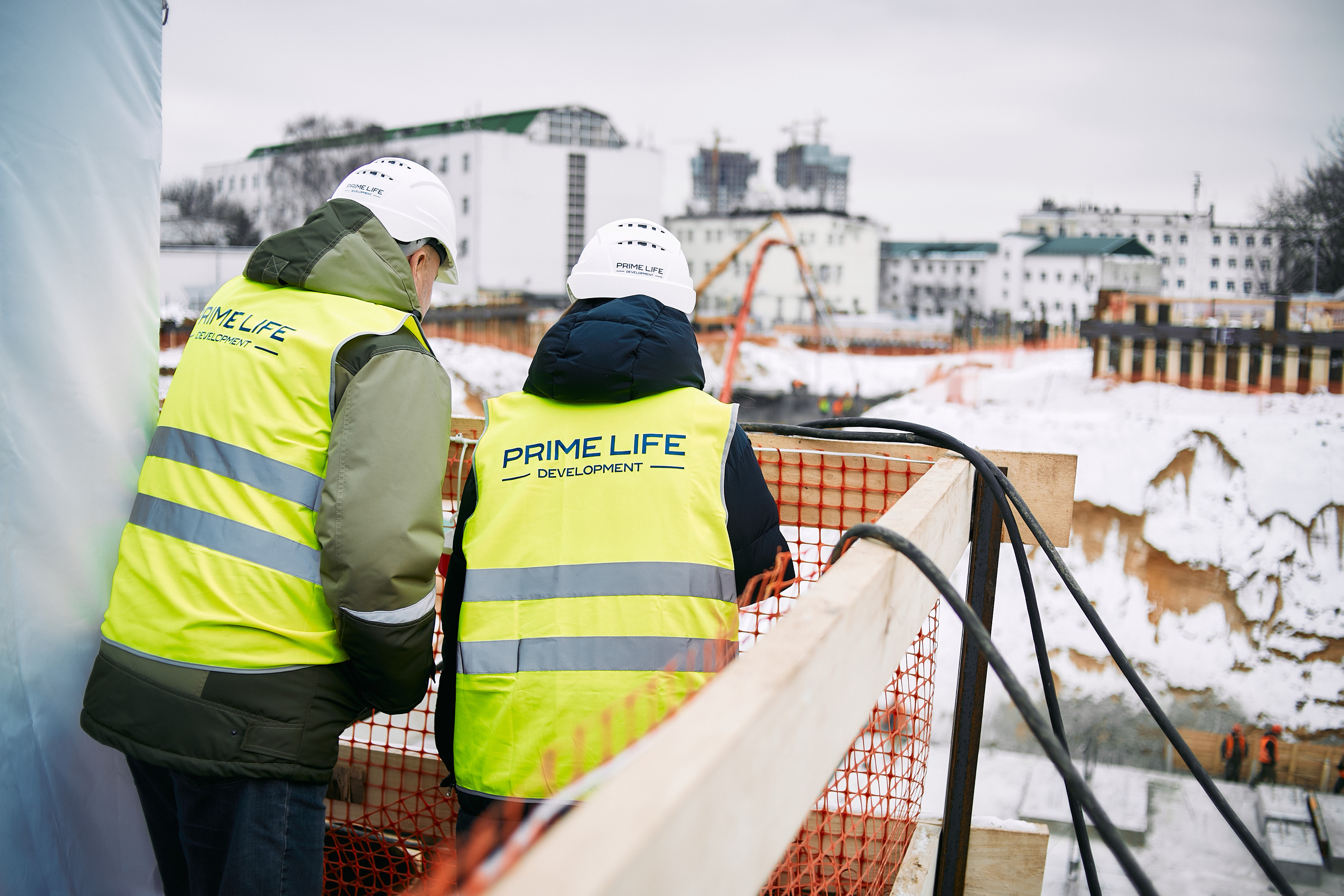 Символическая заливка бетона, ЖК Нагатинский. Фотограф рынка недвижимости Павел Хоменко