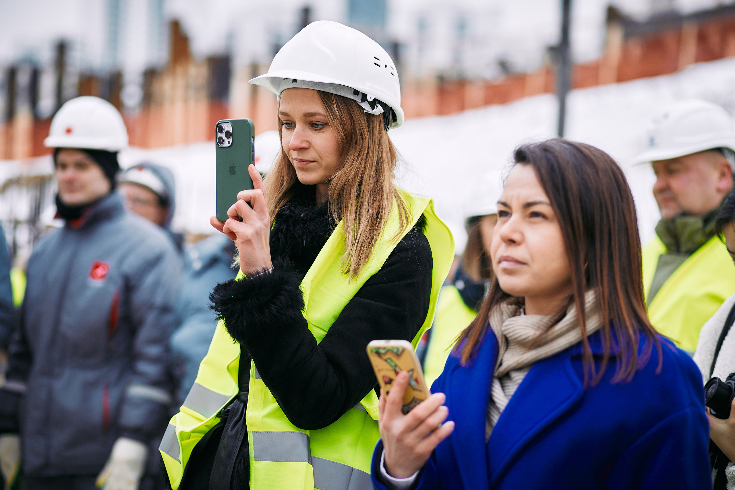Символическая заливка бетона, ЖК Нагатинский. Фотограф рынка недвижимости Павел Хоменко