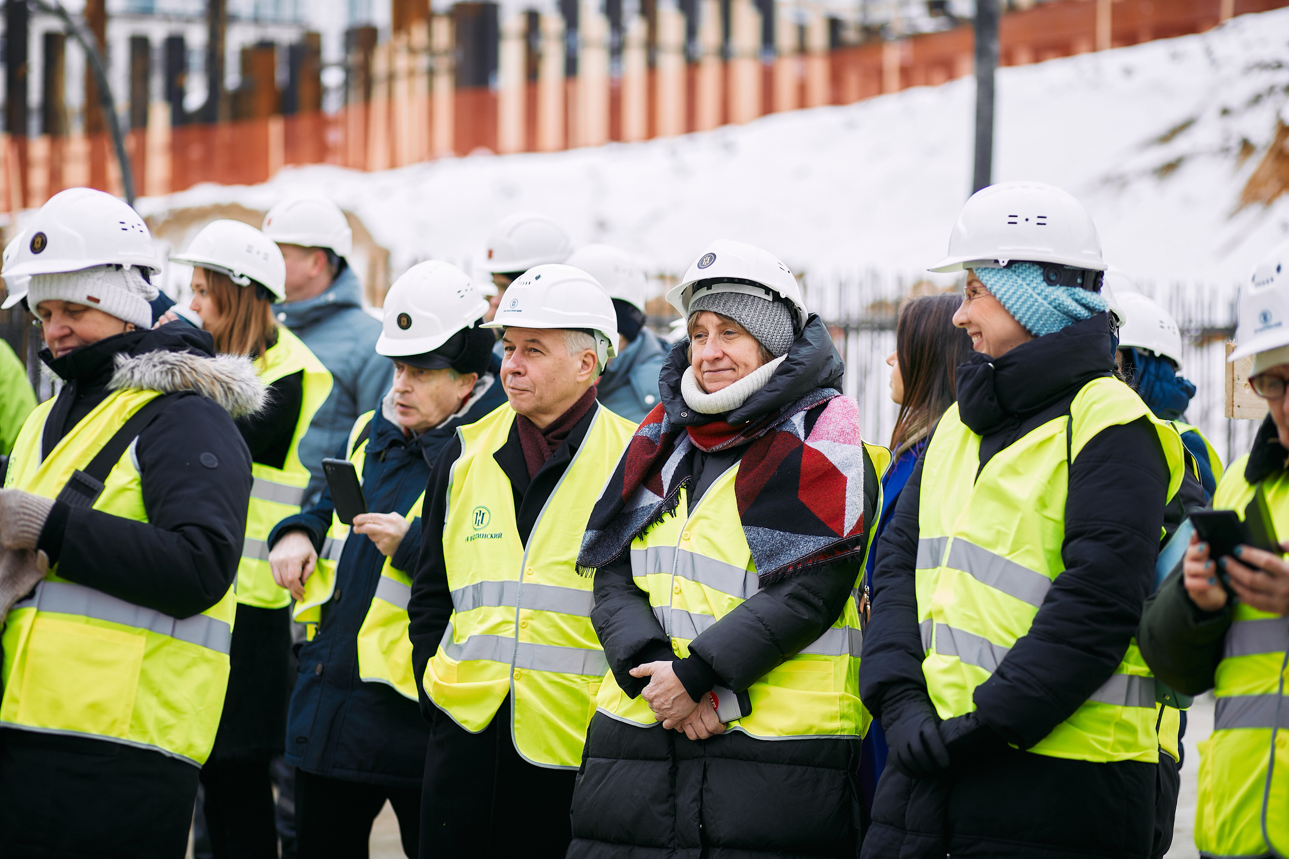 Символическая заливка бетона, ЖК Нагатинский. Фотограф рынка недвижимости Павел Хоменко