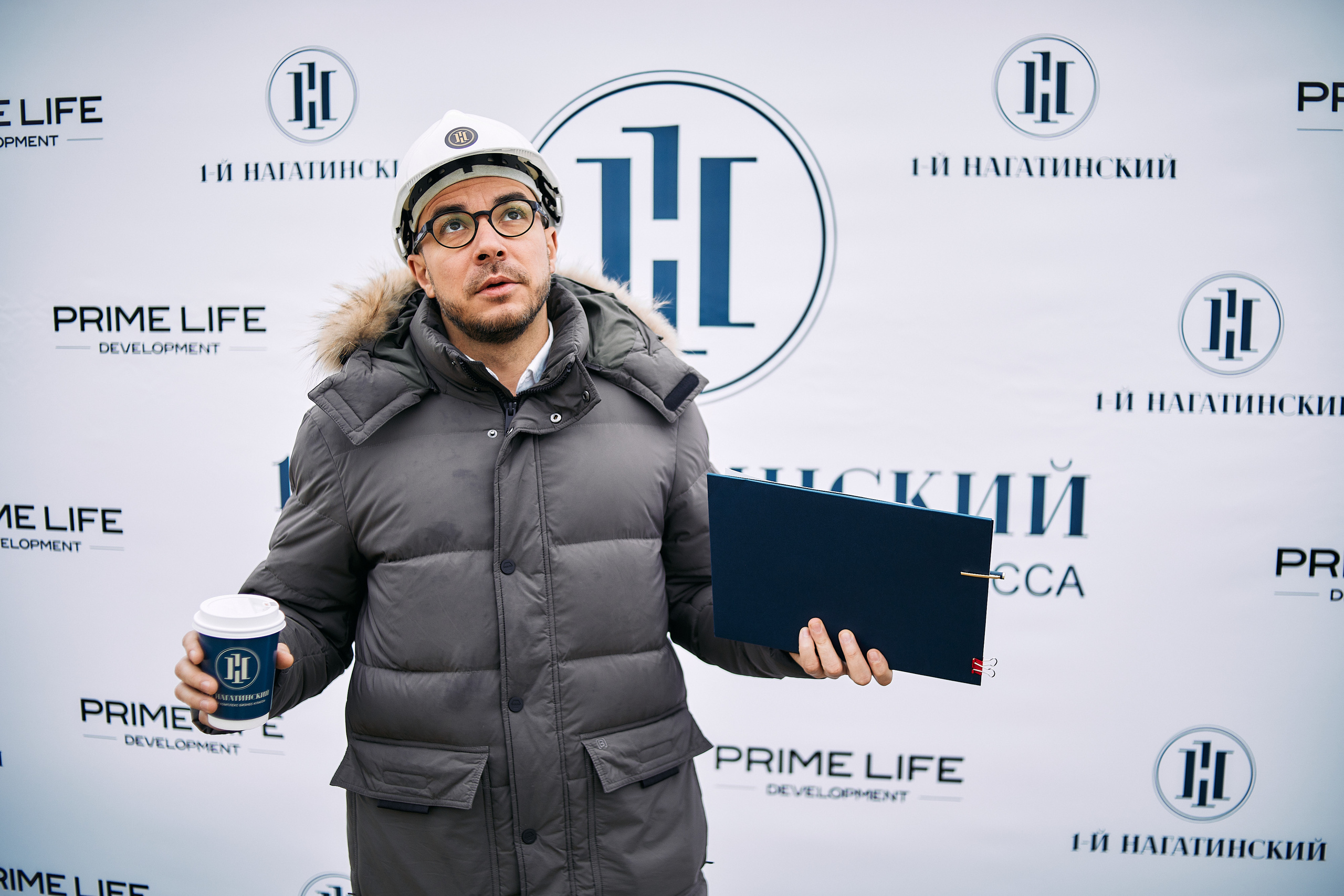 Символическая заливка бетона, ЖК Нагатинский. Фотограф рынка недвижимости Павел Хоменко