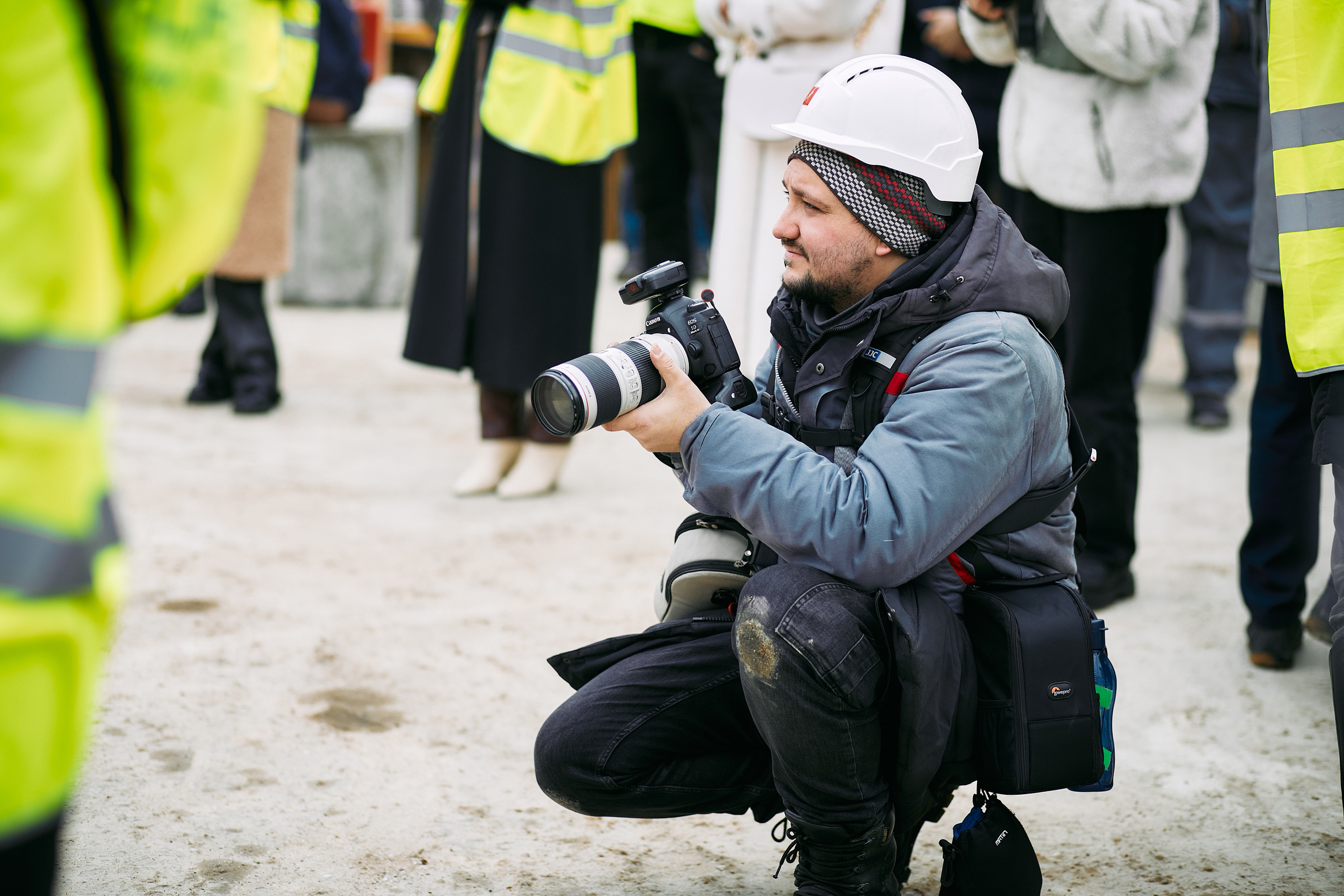 Символическая заливка бетона, ЖК Нагатинский. Фотограф рынка недвижимости Павел Хоменко