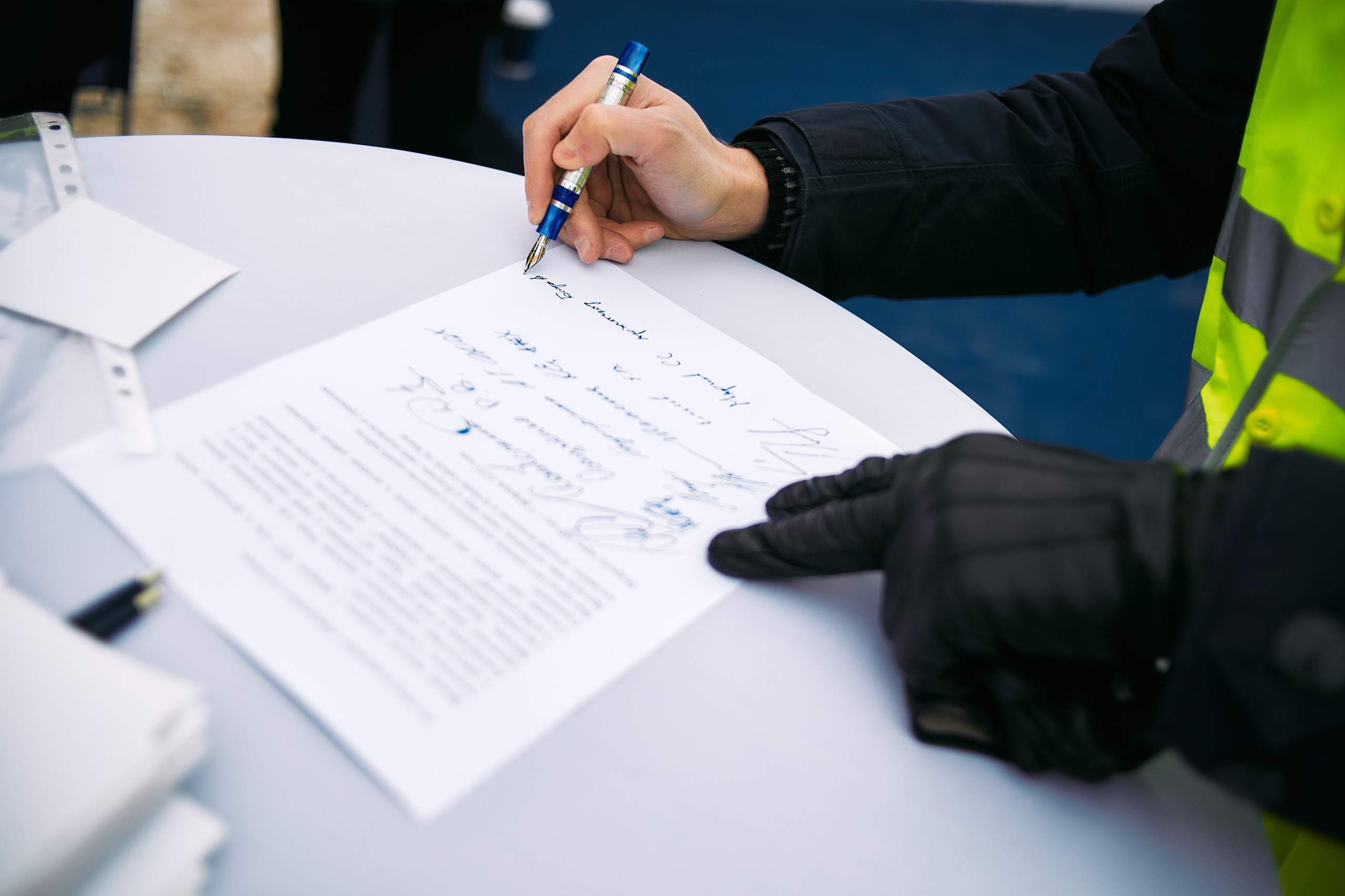 Символическая заливка бетона, ЖК Нагатинский. Фотограф рынка недвижимости Павел Хоменко