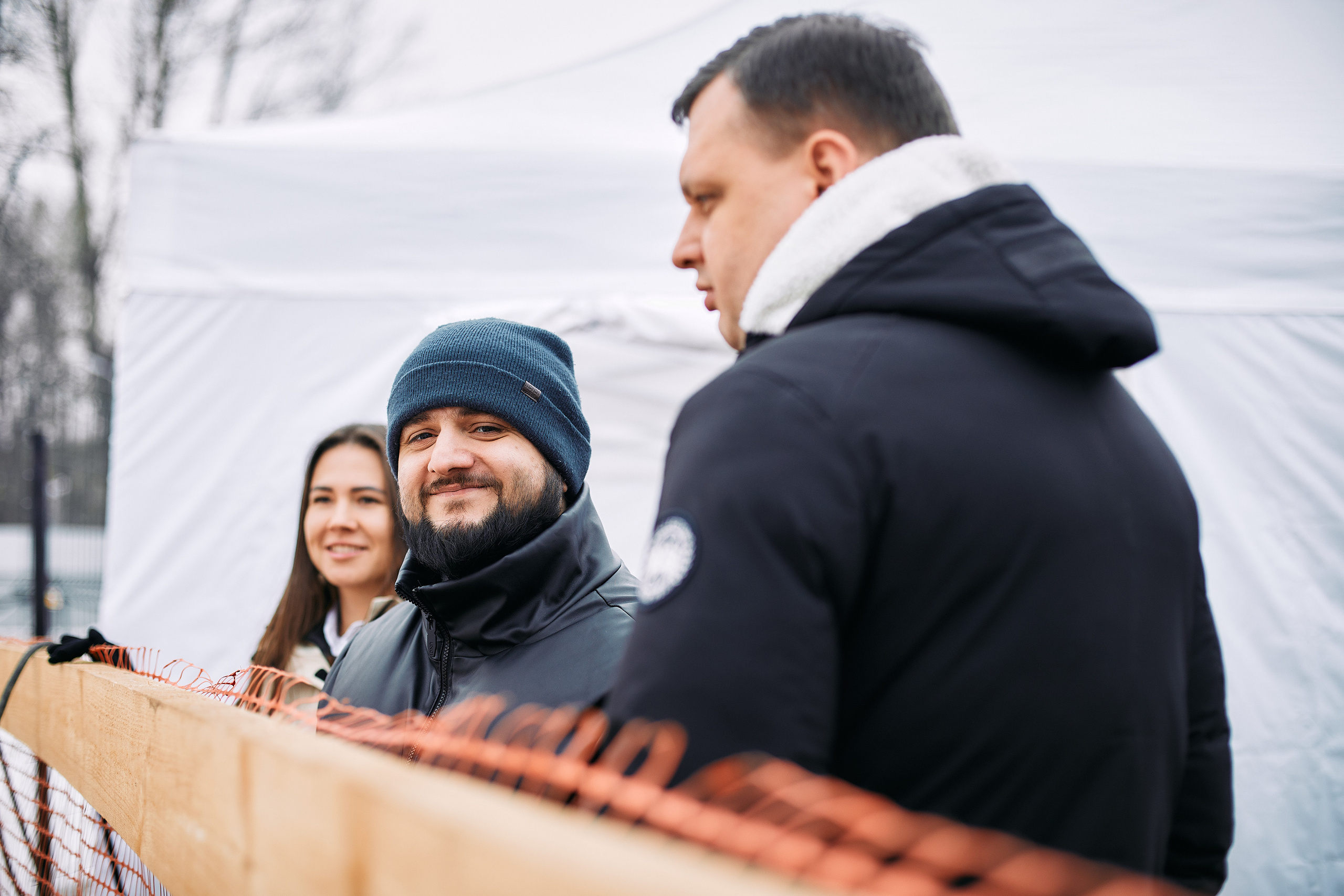 Символическая заливка бетона, ЖК Нагатинский. Фотограф рынка недвижимости Павел Хоменко