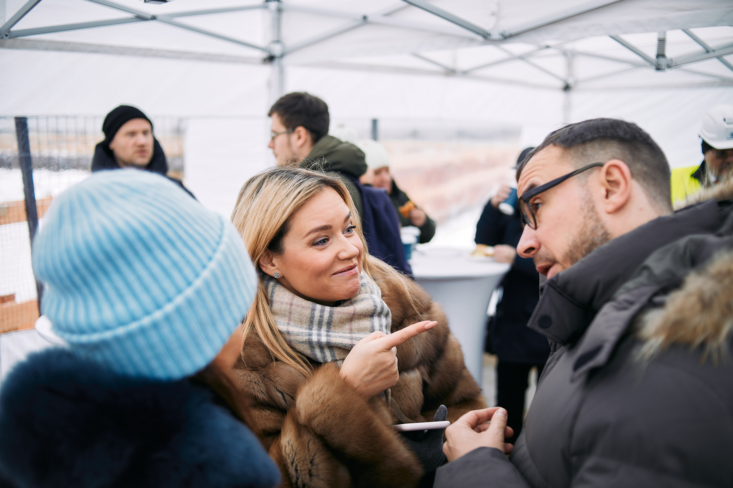 Символическая заливка бетона, ЖК Нагатинский. Фотограф рынка недвижимости Павел Хоменко