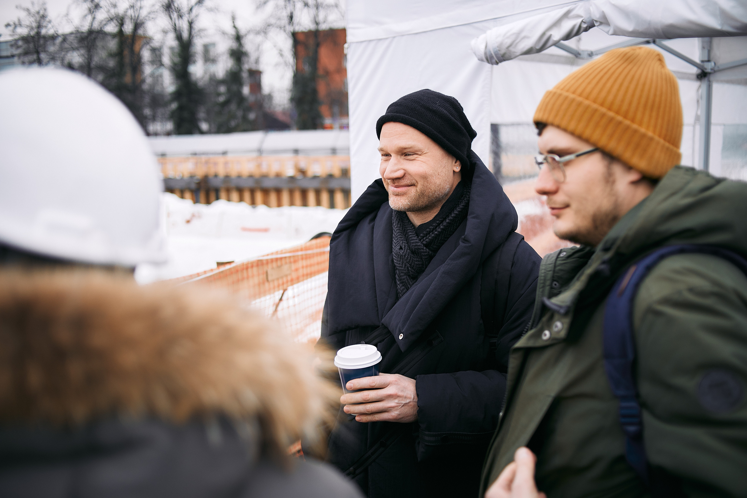 Символическая заливка бетона, ЖК Нагатинский. Фотограф рынка недвижимости Павел Хоменко