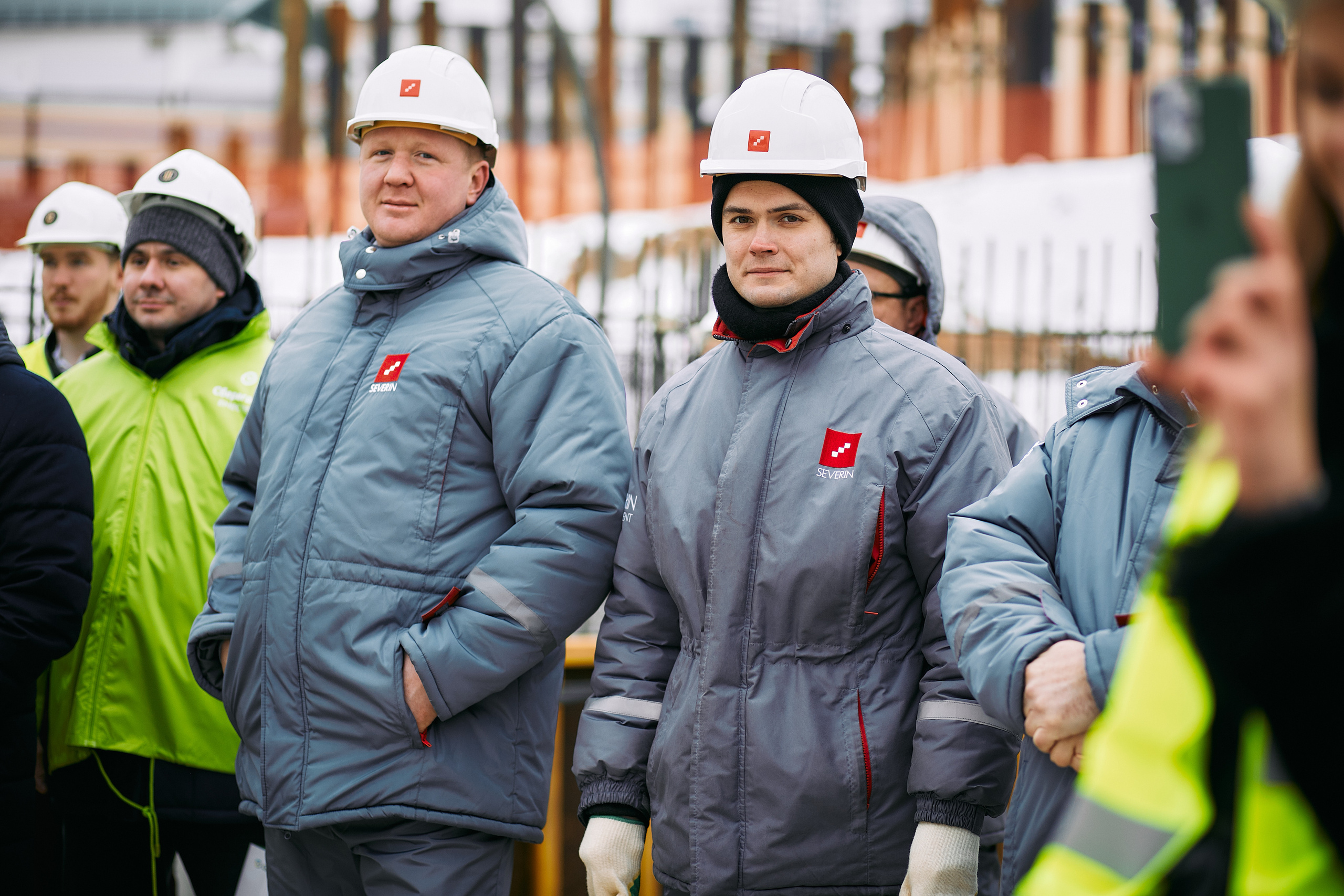 Символическая заливка бетона, ЖК Нагатинский. Фотограф рынка недвижимости Павел Хоменко