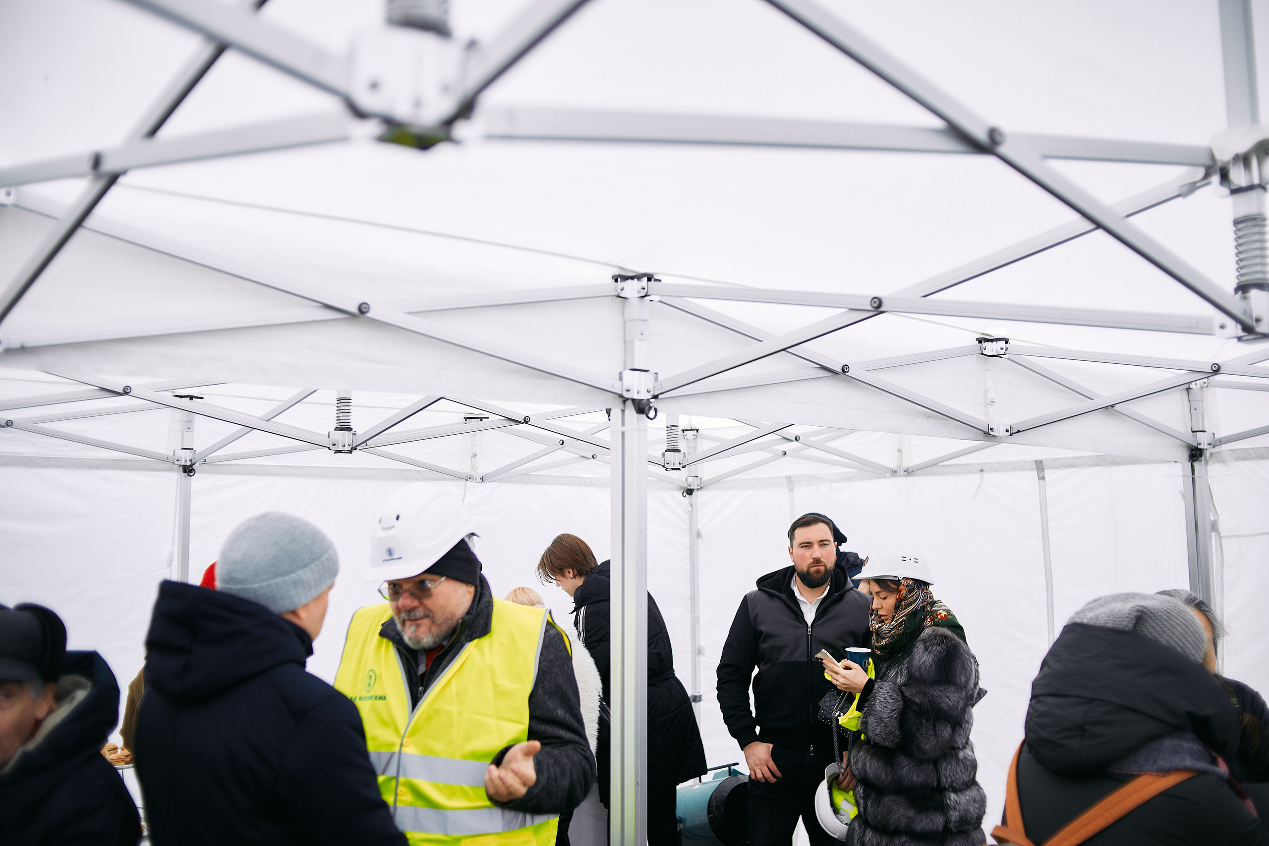 Символическая заливка бетона, ЖК Нагатинский. Фотограф рынка недвижимости Павел Хоменко