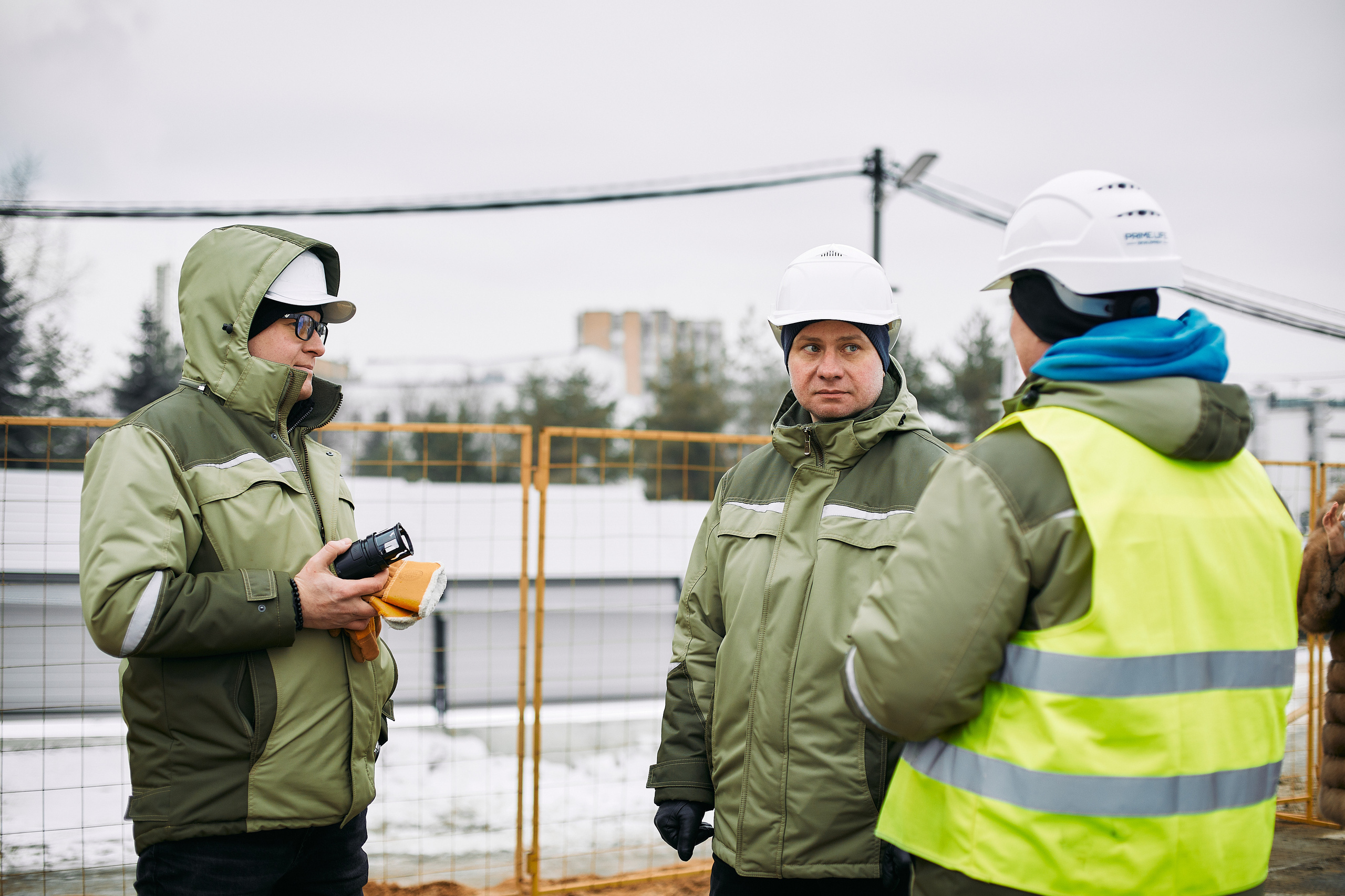 Символическая заливка бетона, ЖК Нагатинский. Фотограф рынка недвижимости Павел Хоменко