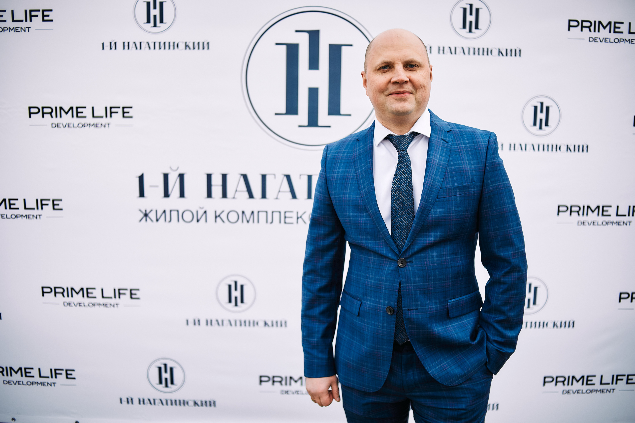 Символическая заливка бетона, ЖК Нагатинский. Фотограф рынка недвижимости Павел Хоменко