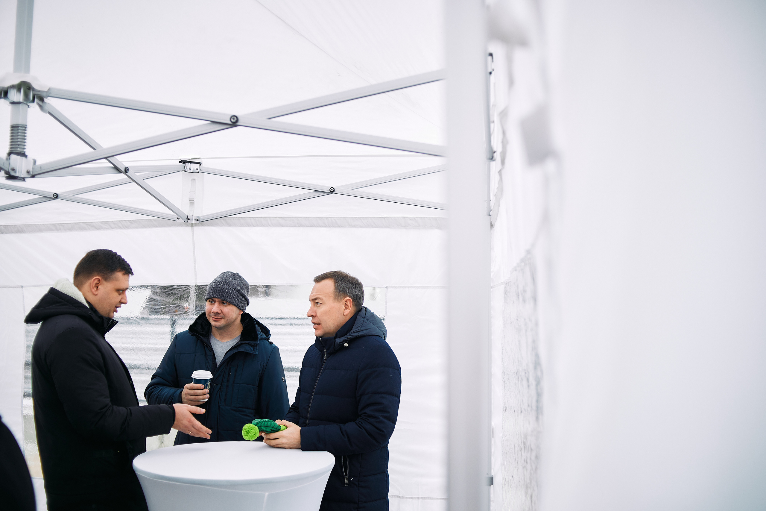 Символическая заливка бетона, ЖК Нагатинский. Фотограф рынка недвижимости Павел Хоменко