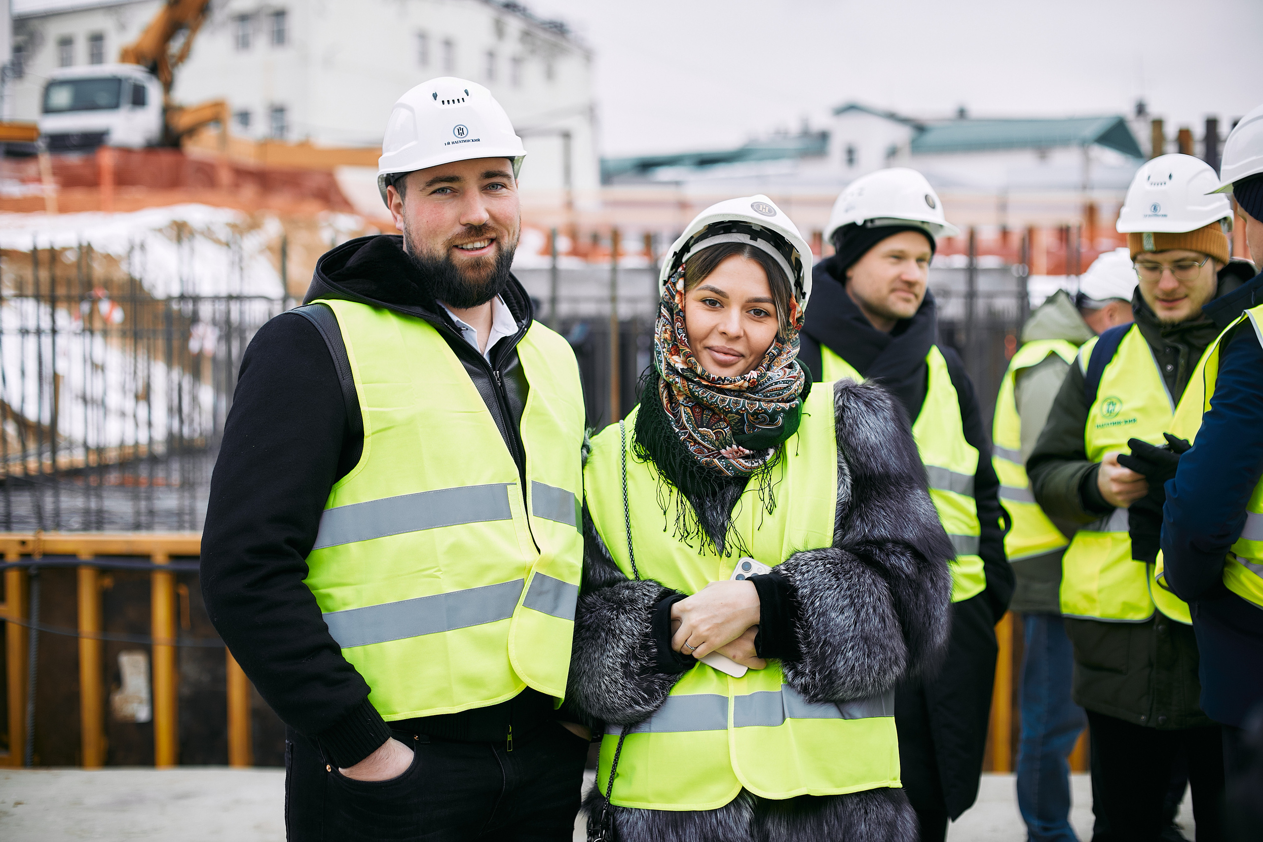 Символическая заливка бетона, ЖК Нагатинский. Фотограф рынка недвижимости Павел Хоменко