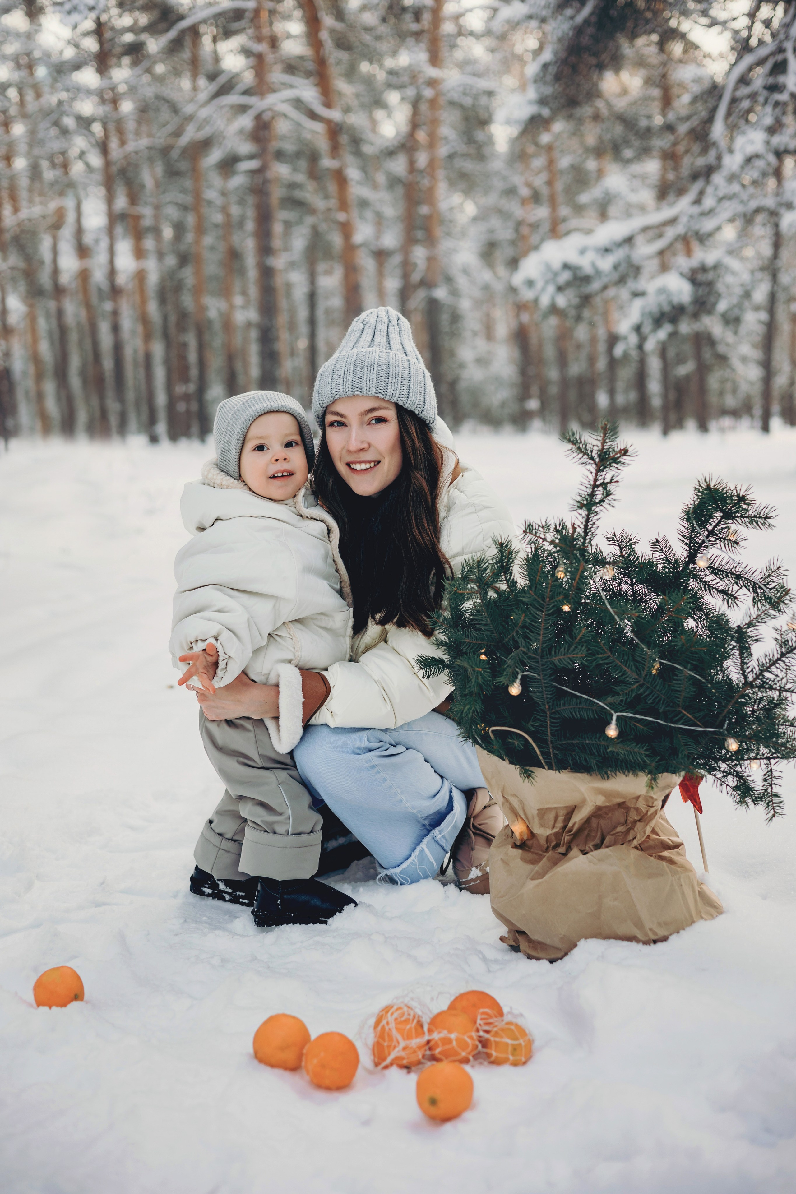 Зимняя прогулка в лесу. Семейный и женский фотограф во Владимире Анастасия Грушина