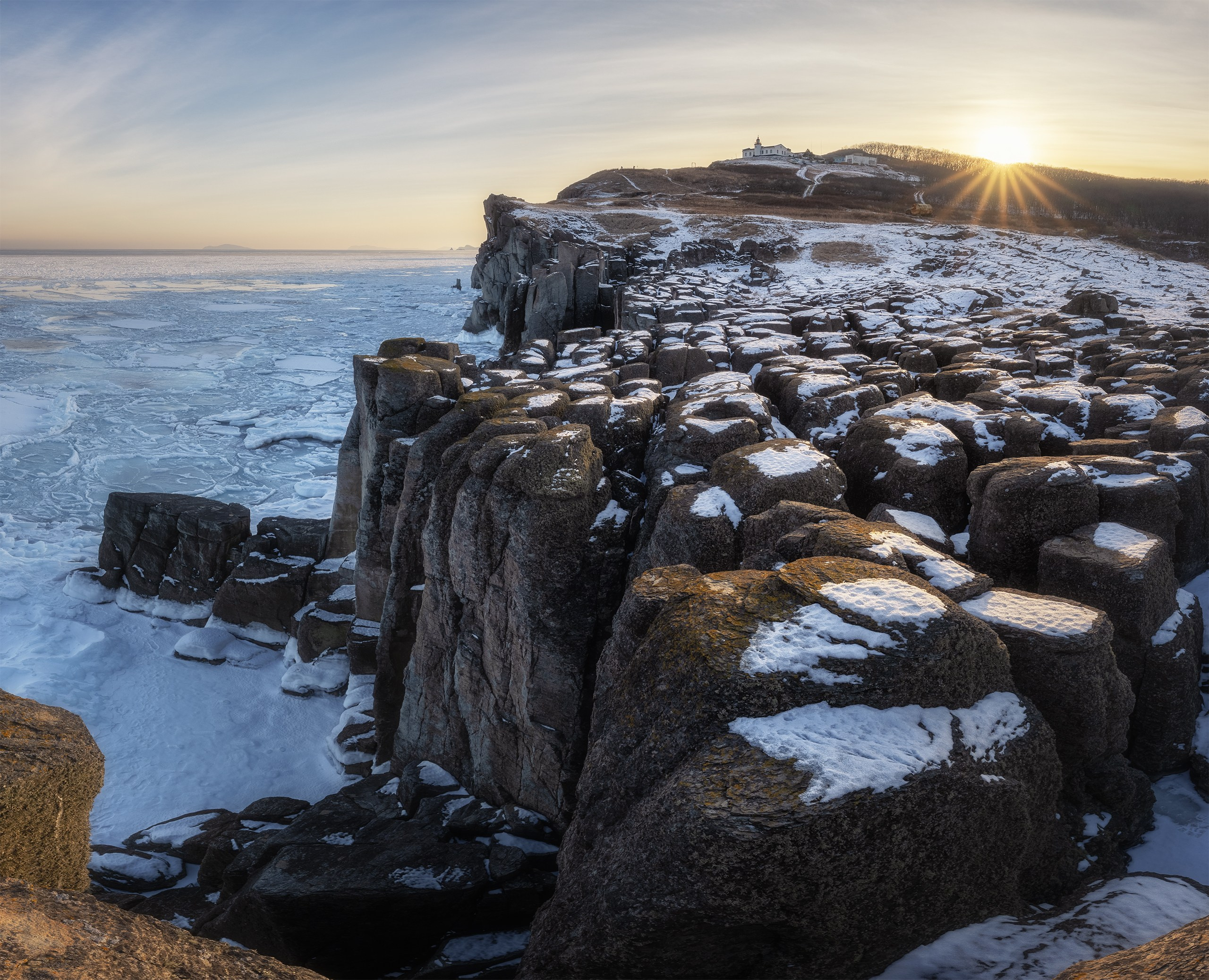 Встречая закат на мысе Брюса.