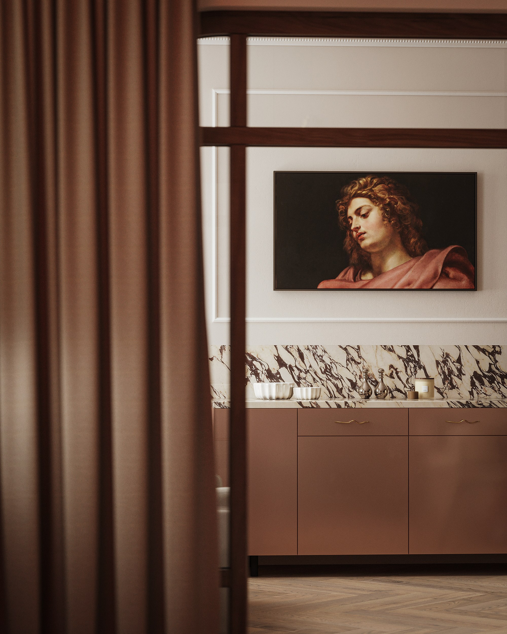 Studio apartment in Krakow. 3D-визуализатор интерьеров Мария