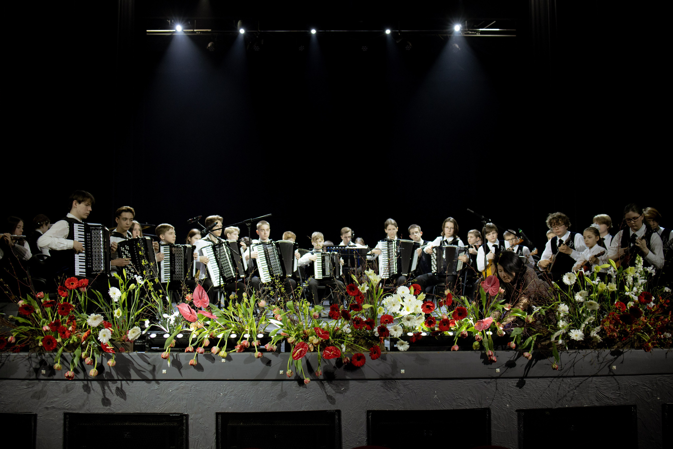 Оформление Отчетного концерта Музыкальной школы Глазунова. Оформление свадеб, декор свадеб Вера Маркова, Москва