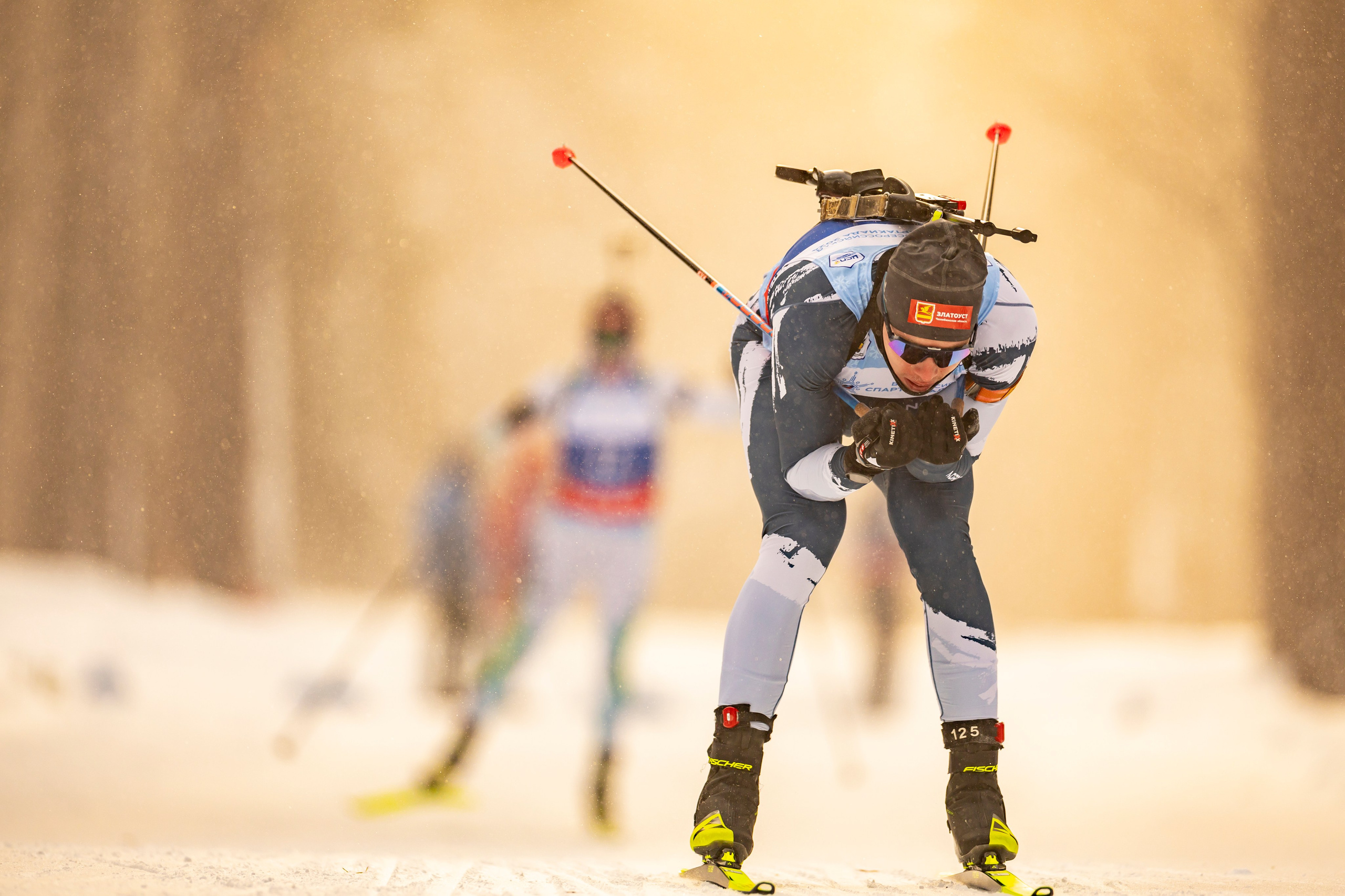 Всероссийская спартакиада по биатлону. Мужчины. Гонка преследования. Спортивный репортажный фотограф Казань Нафис Сиразетдинов