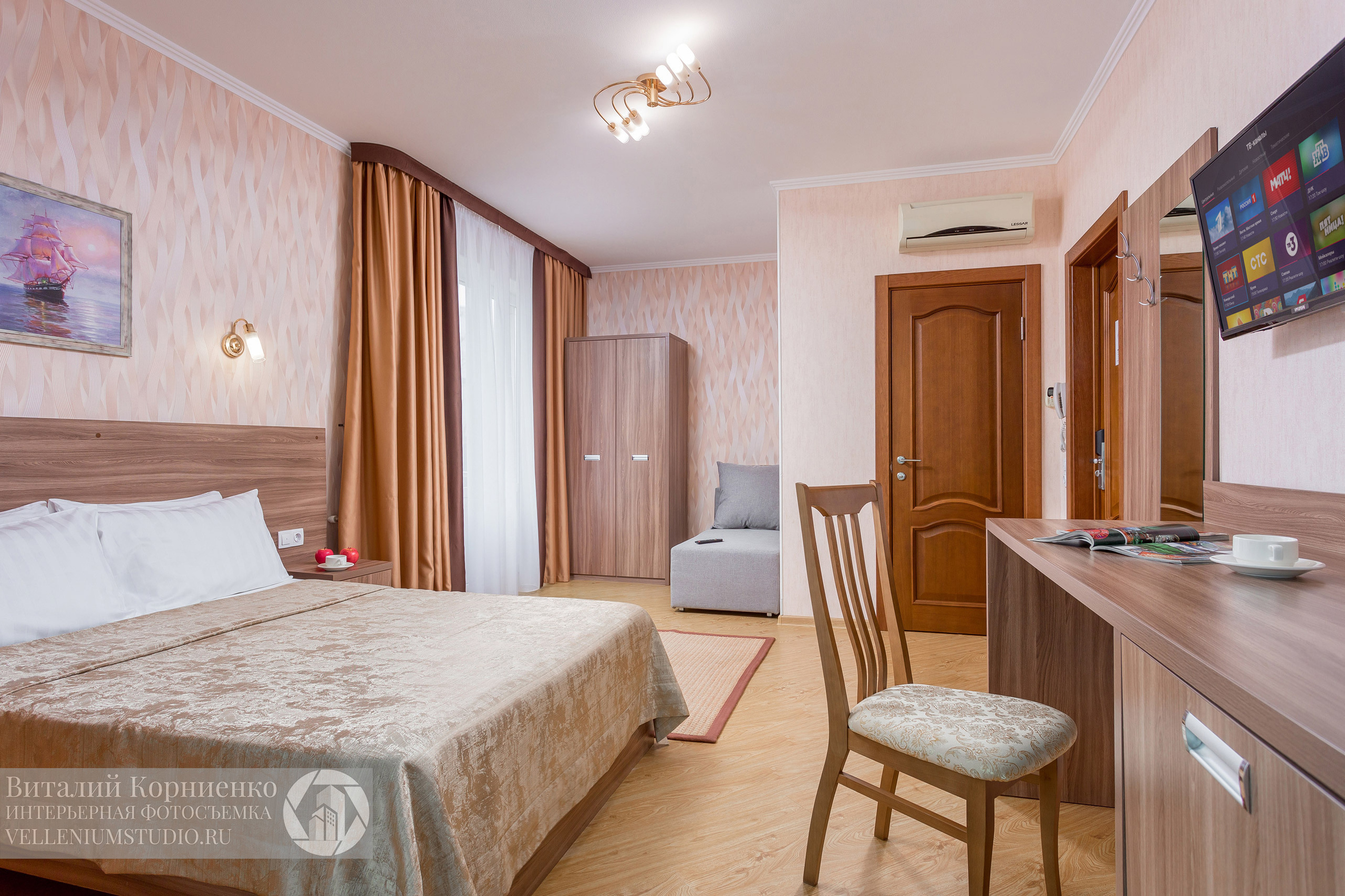 Фотосъемка отеля Бэлль. Интерьерный фотограф Краснодар: профессионально по доступным ценам