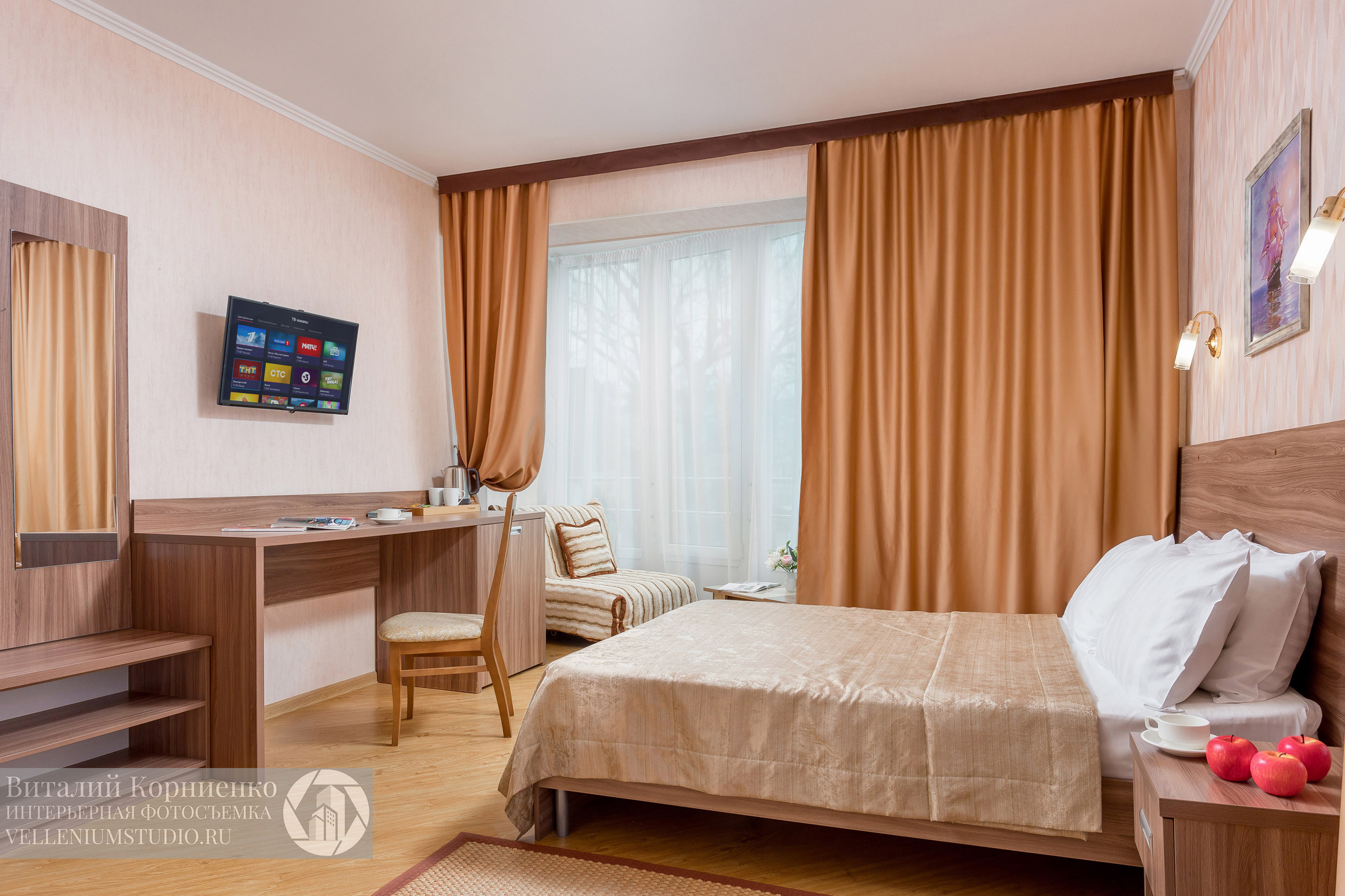 Фотосъемка отеля Бэлль. Интерьерный фотограф Краснодар: профессионально по доступным ценам