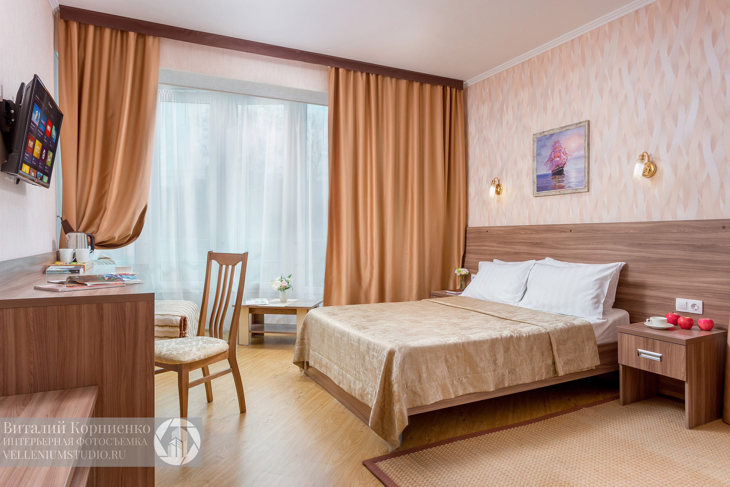 Фотосъемка отеля Бэлль. Интерьерный фотограф Краснодар: профессионально по доступным ценам