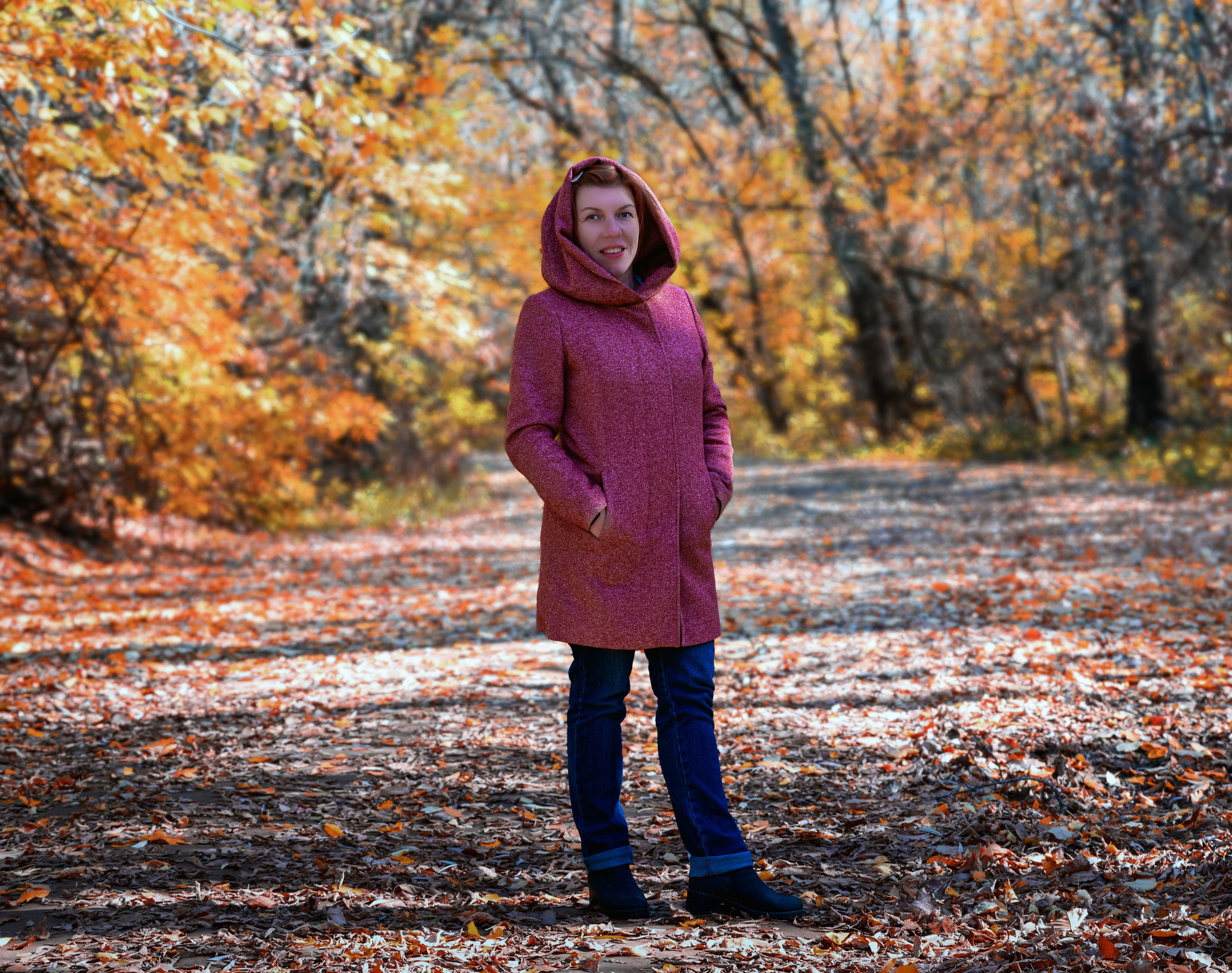 В осеннем лесу. Портретный фотограф Александр Журов в Кинеле, Самаре и Самарской области