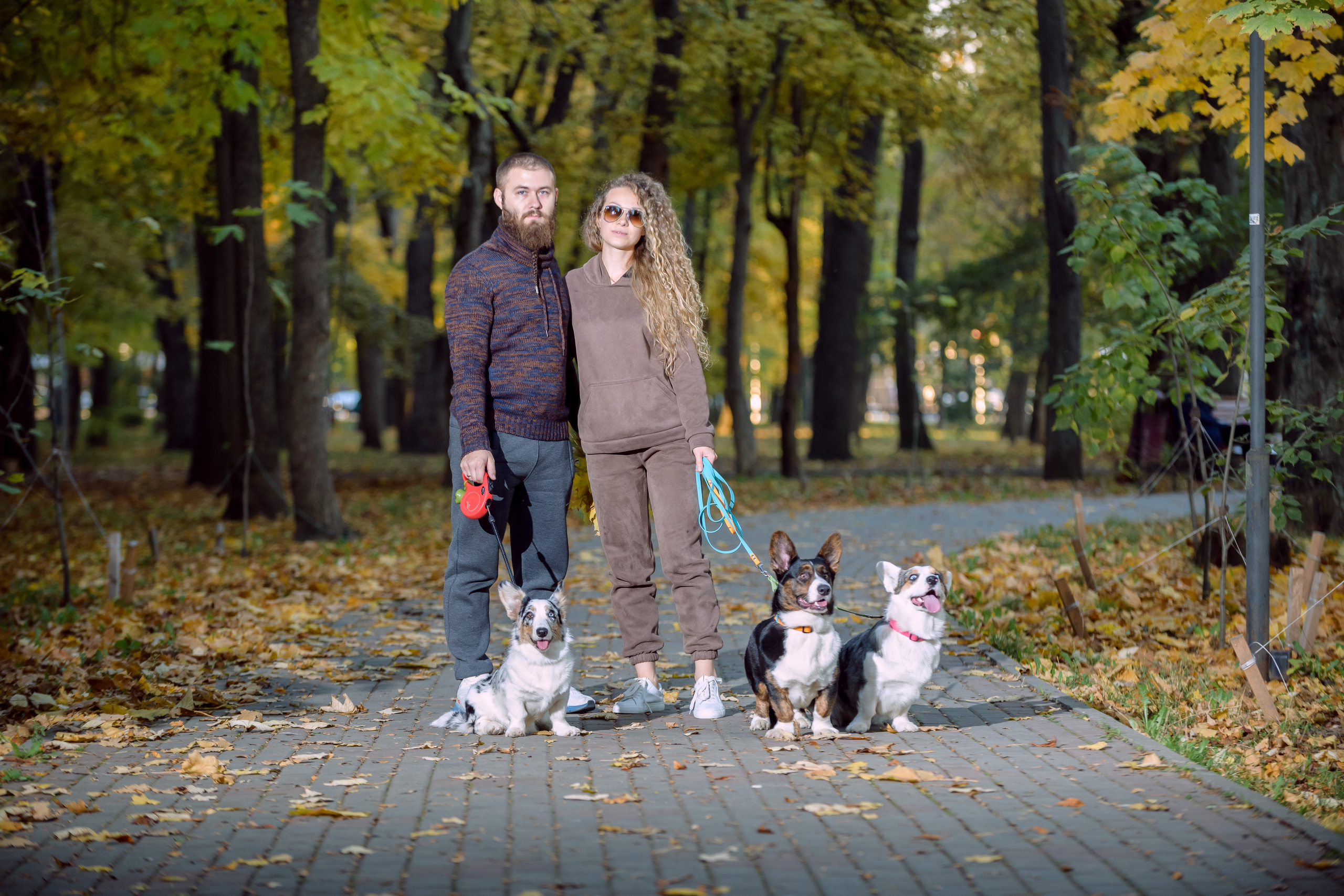 Оля и Ваня с собаками. Фотограф в Ростове-на-Дону Маркер Елена