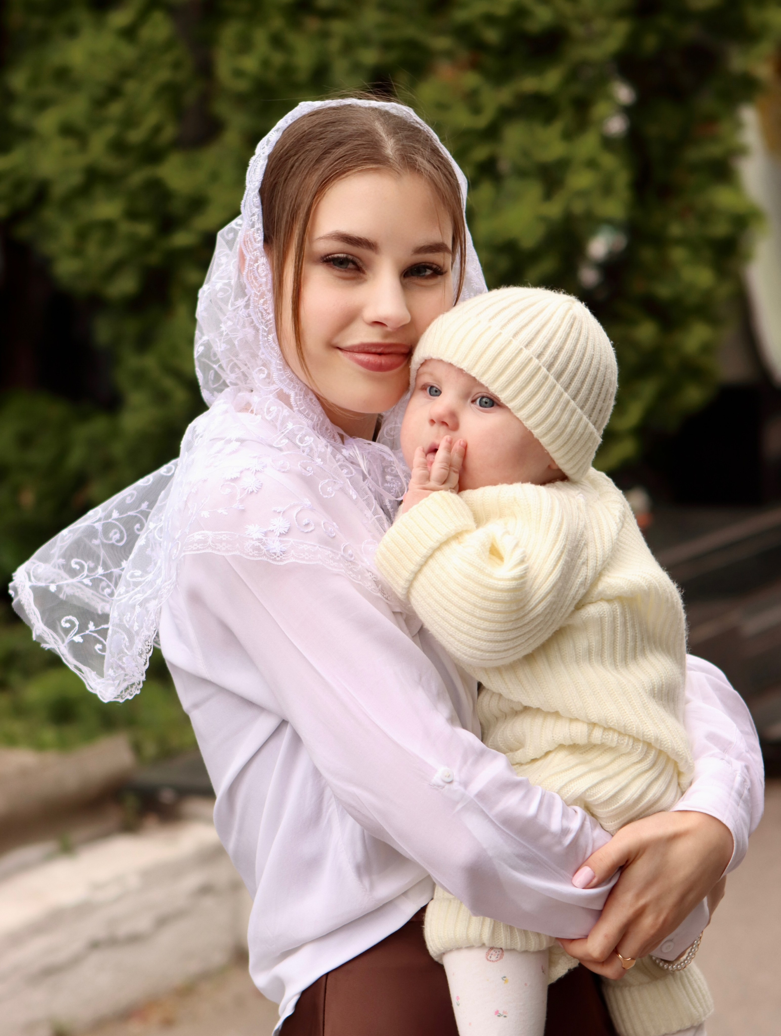 Анастасия и Вадим — крещение Виктории. Фотограф в Курске Смирнов Евгений