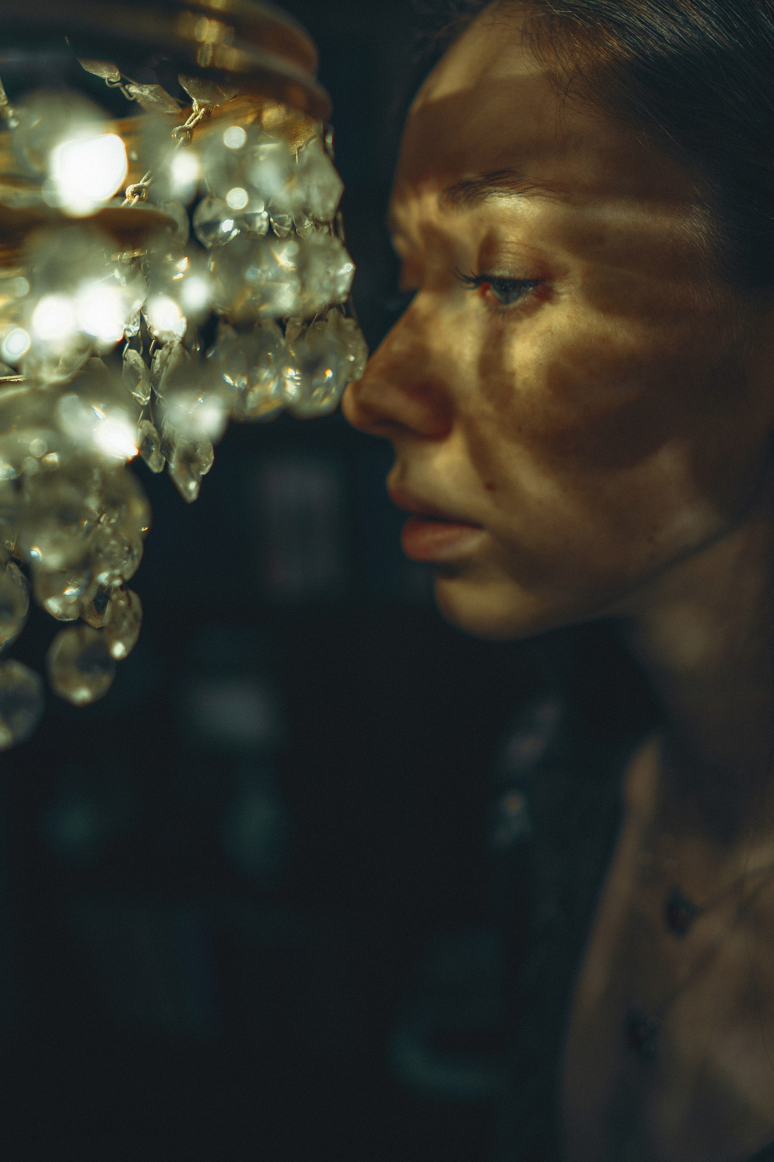 GLARES OF VINTAGE CHANDELIER. Sergey,kuzichev