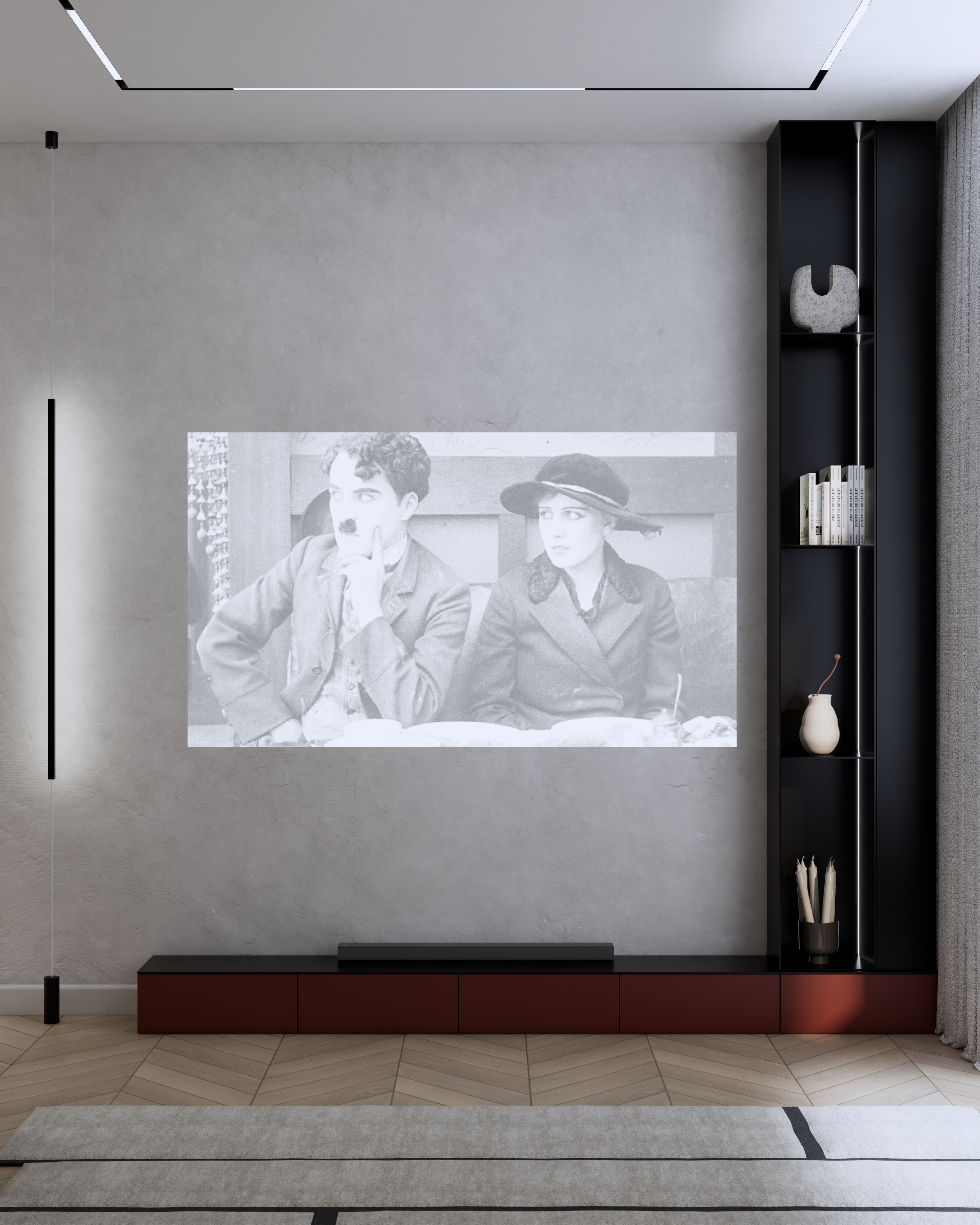 P.U.L.S.E Living Room | Design & Visualization. Интерьерная визуализация SketchUp+Enscape