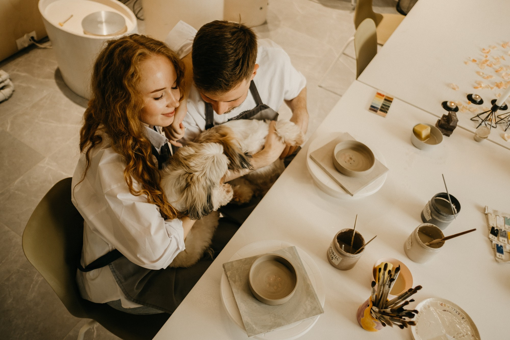 В гончарной мастерской. Свадебный фотограф Александра Тюлякова