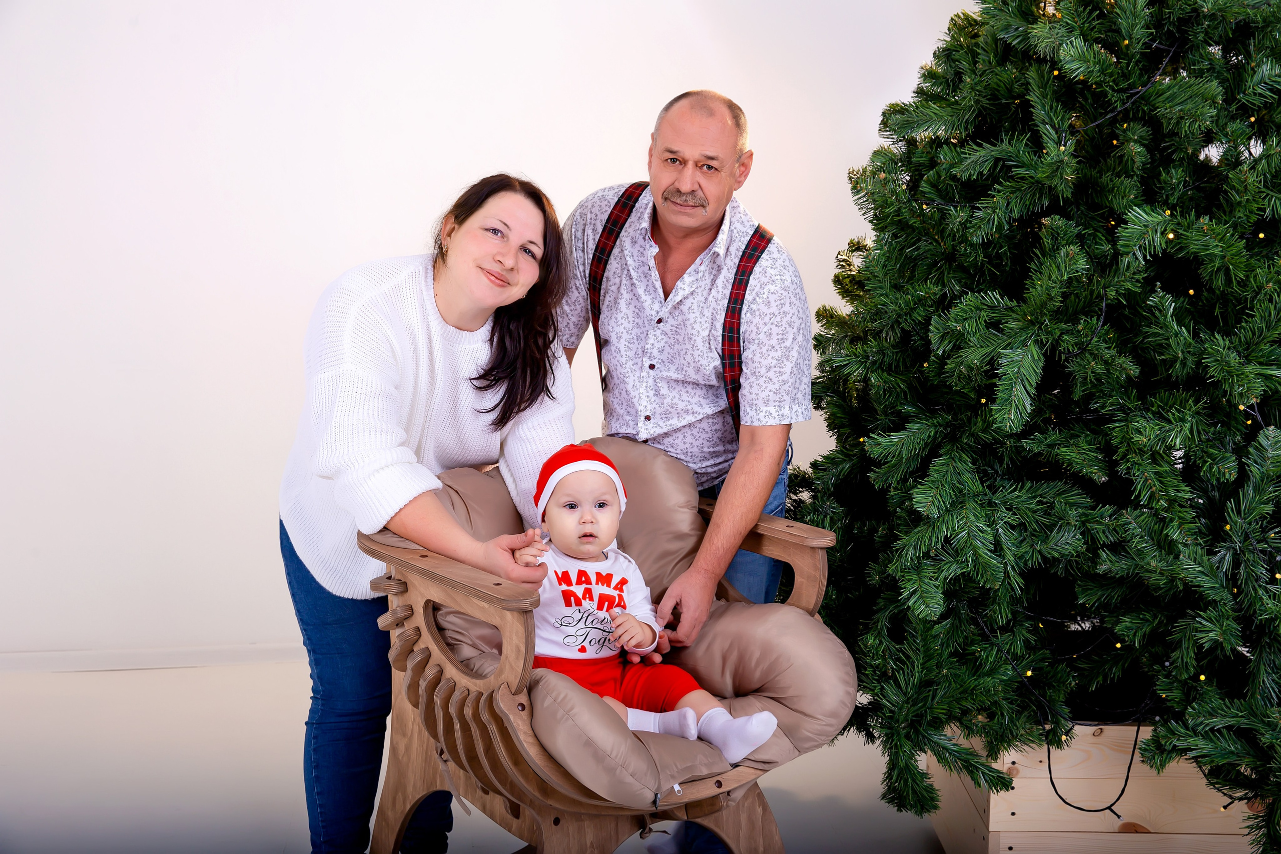Новогодняя семьей. Школьный и детский фотограф Старожилово