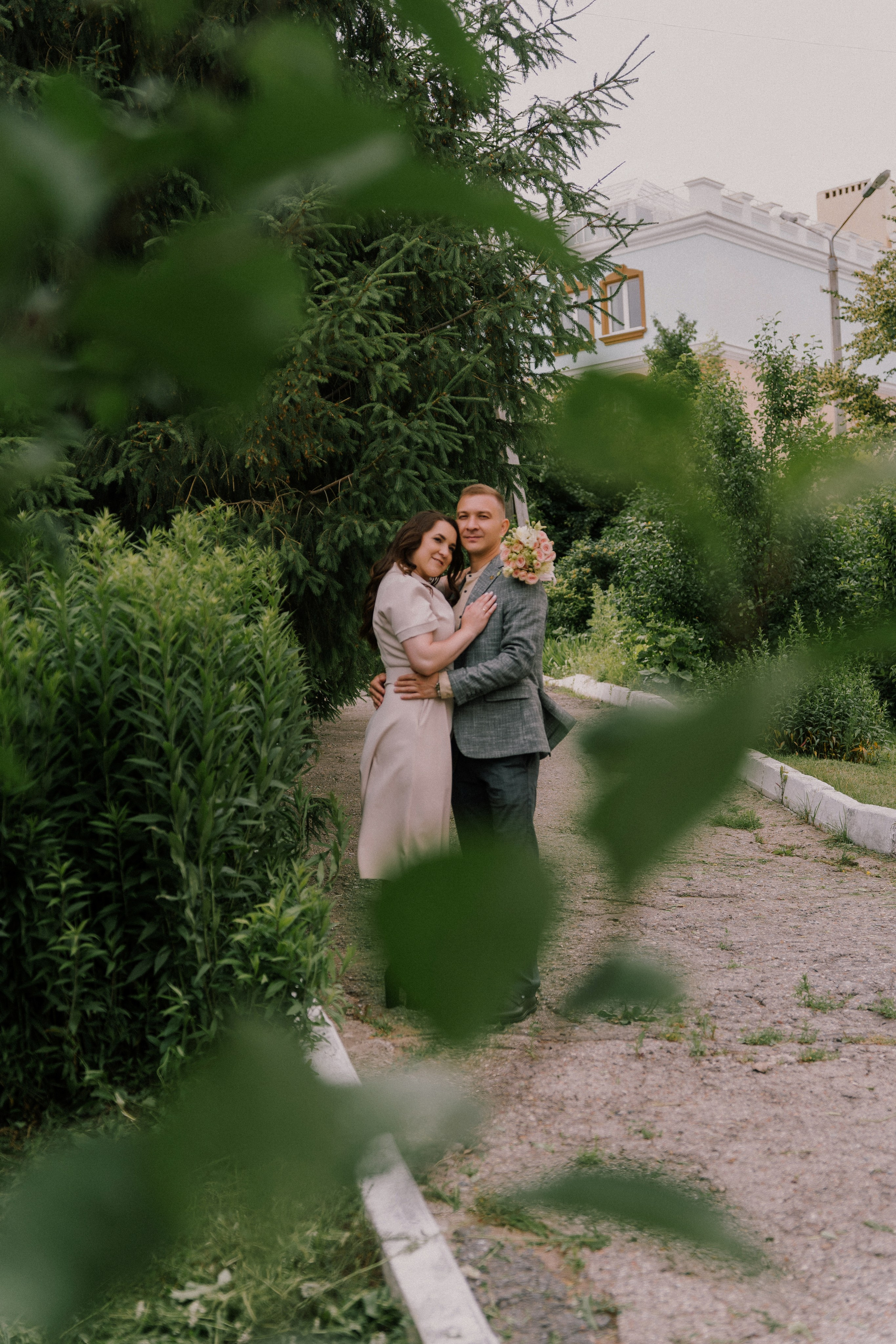 Съемка на улице после росписи