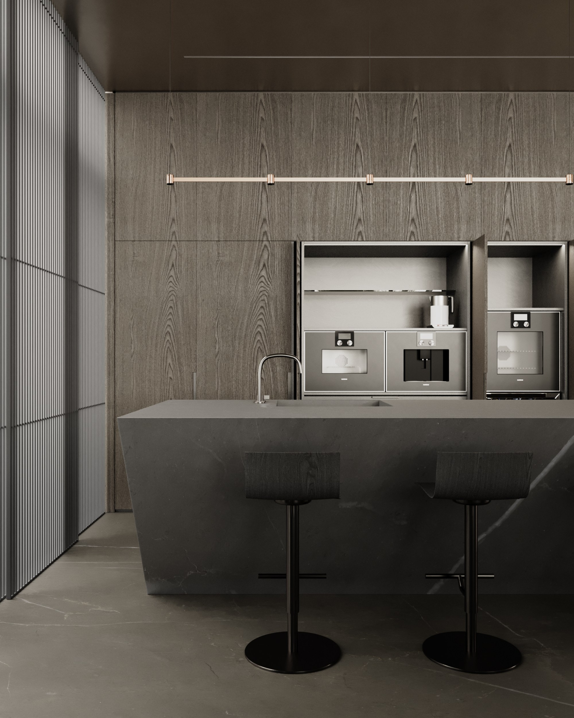 RIVER HOUSE /3000 sq m /24'. Интерьерное ателье numéro а