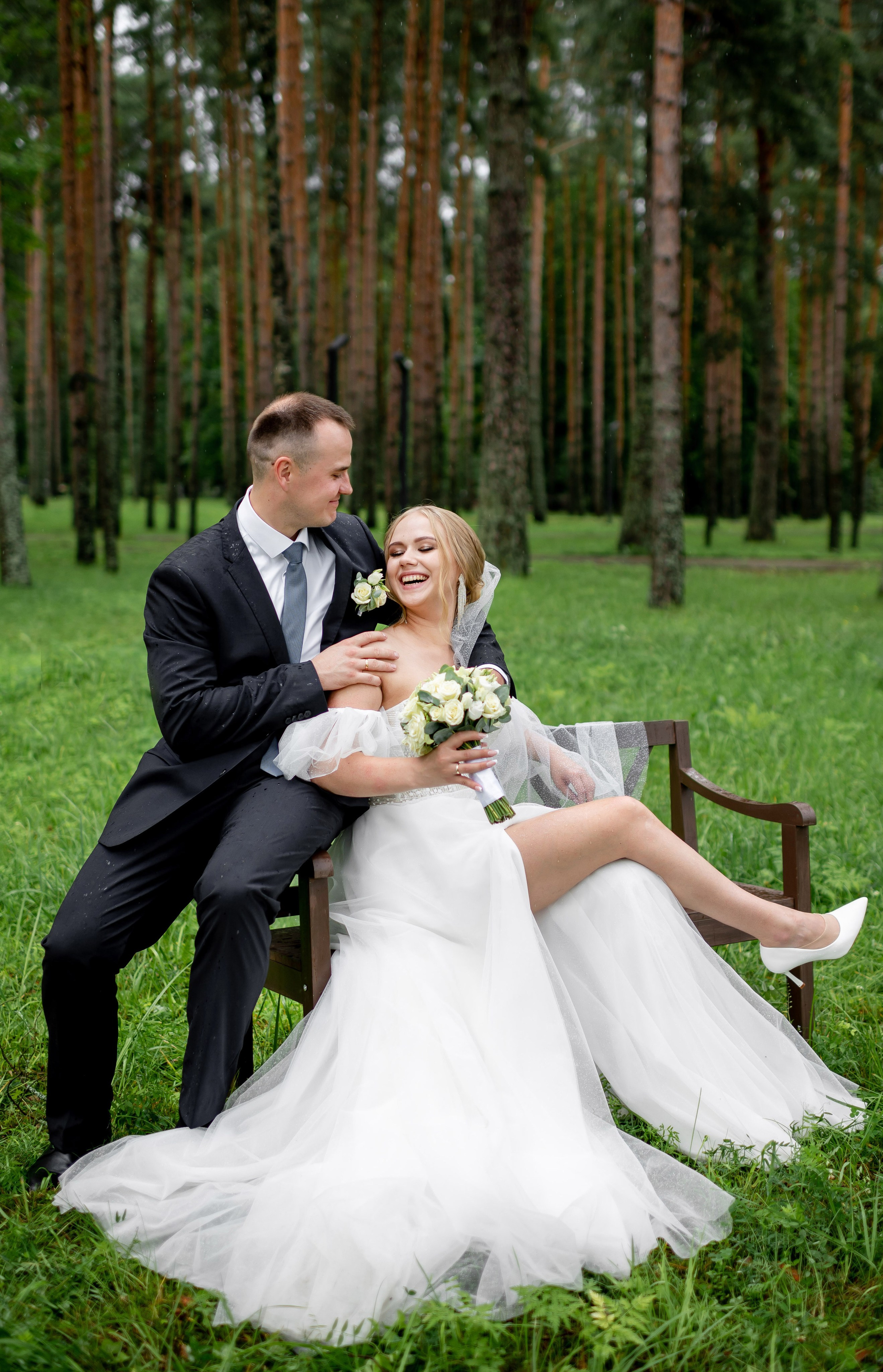 Ксения и Владислав (фотосессия в ЗАГСе и парке города Кингисеппа). Портретный, семейный и свадебный фотограф в Санкт-Петербурге и в Пушкине Ширяев Денис