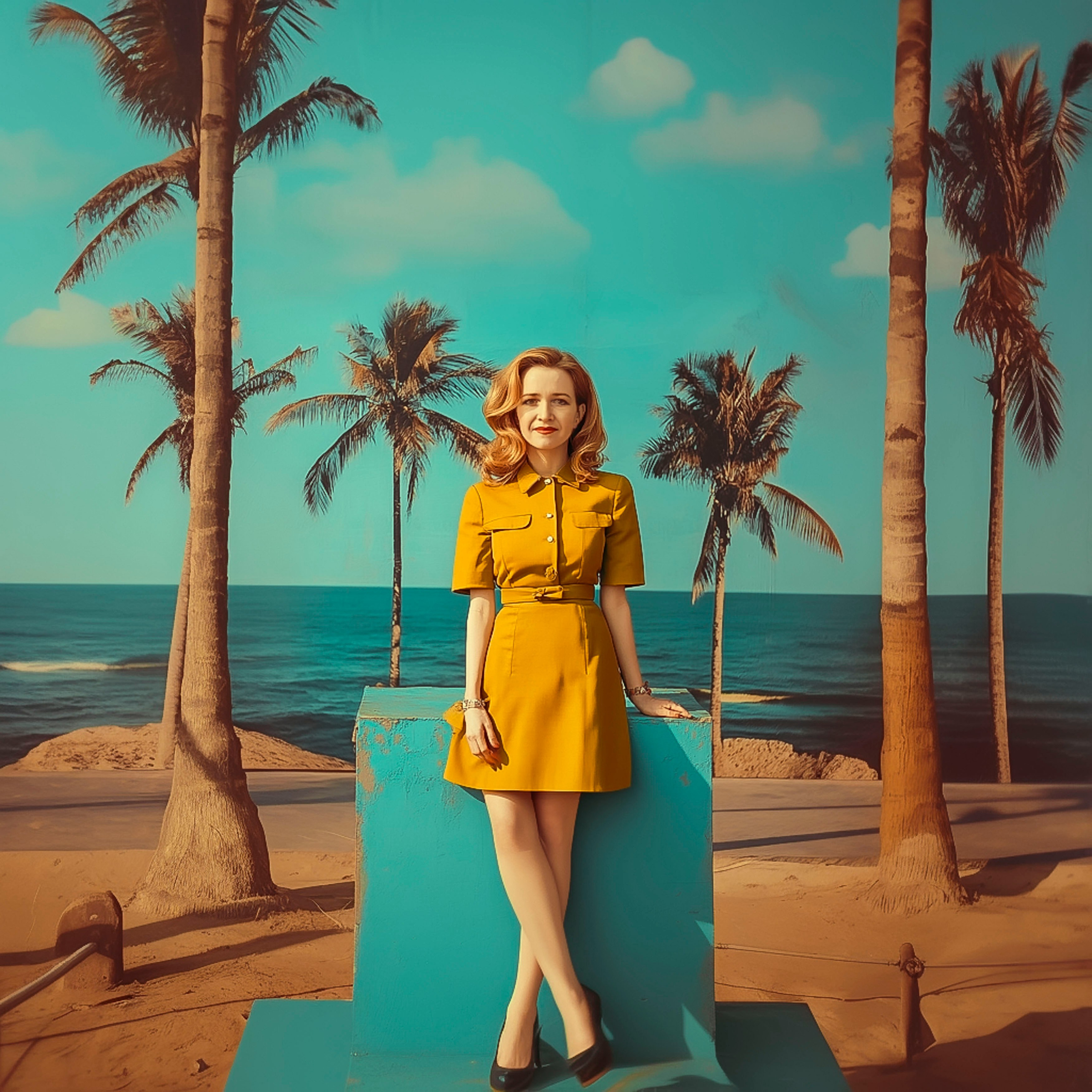 Нейрофотосессия для Екатерины. Девушка и пальмы. ФотоХудожник Харитонова Ирина г. Санкт-Петербург