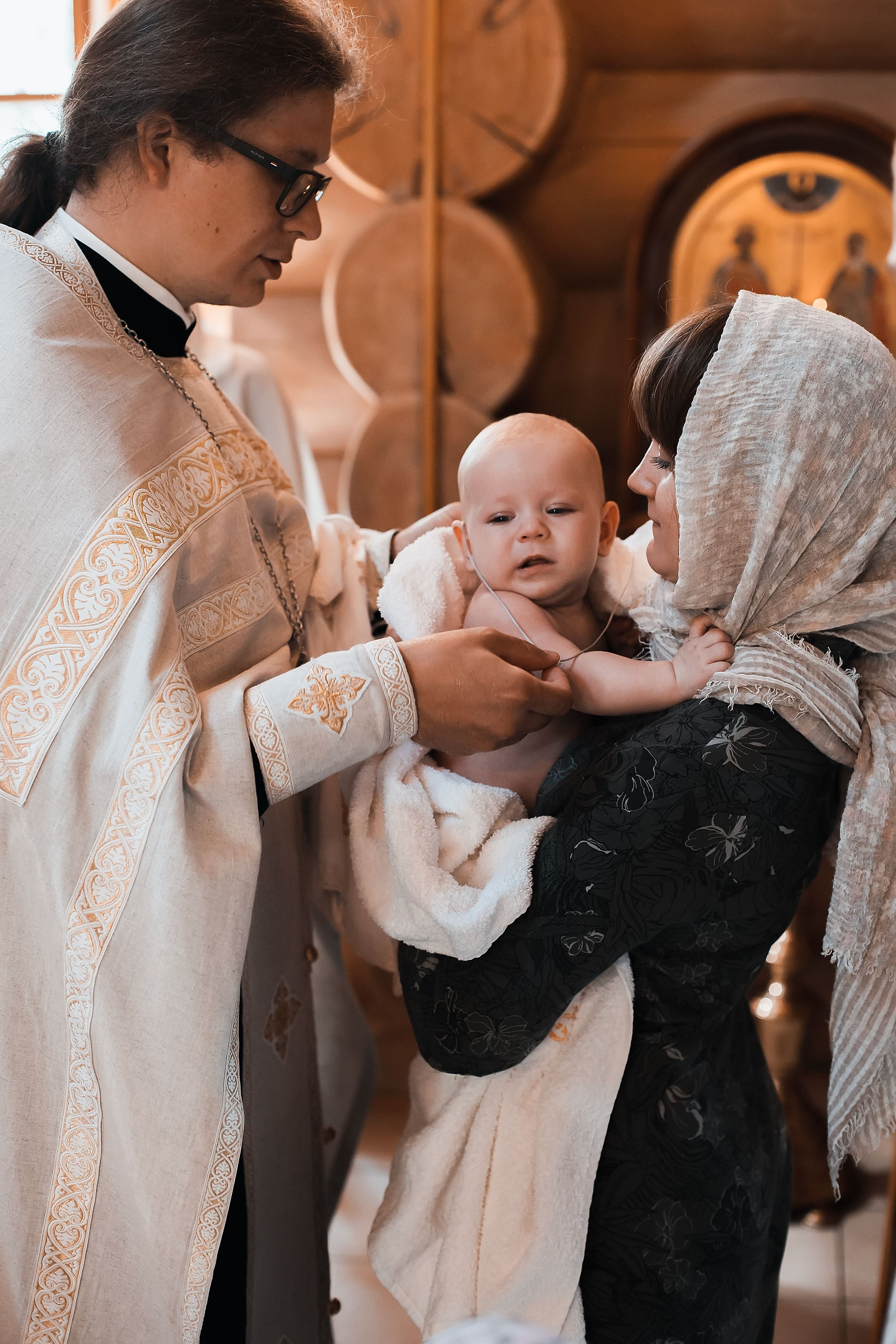 Крещение Ксении. Семейный, индивидуальный фотограф в Москве Ангели Марина
